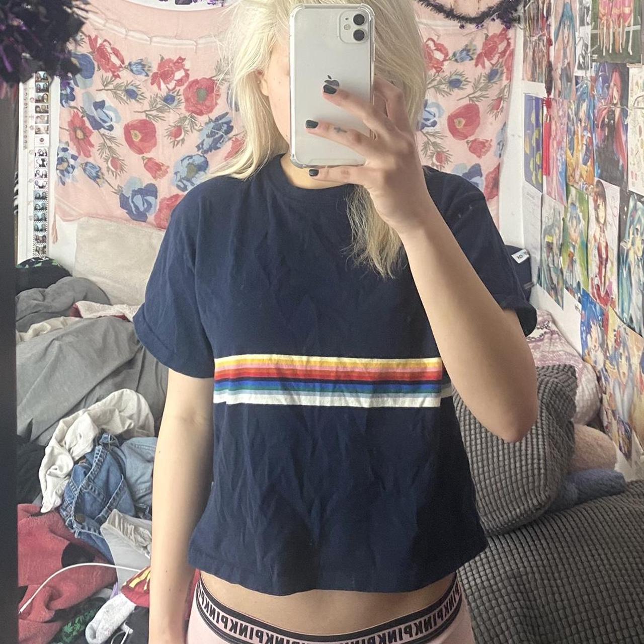 brandy melville rainbow shirt