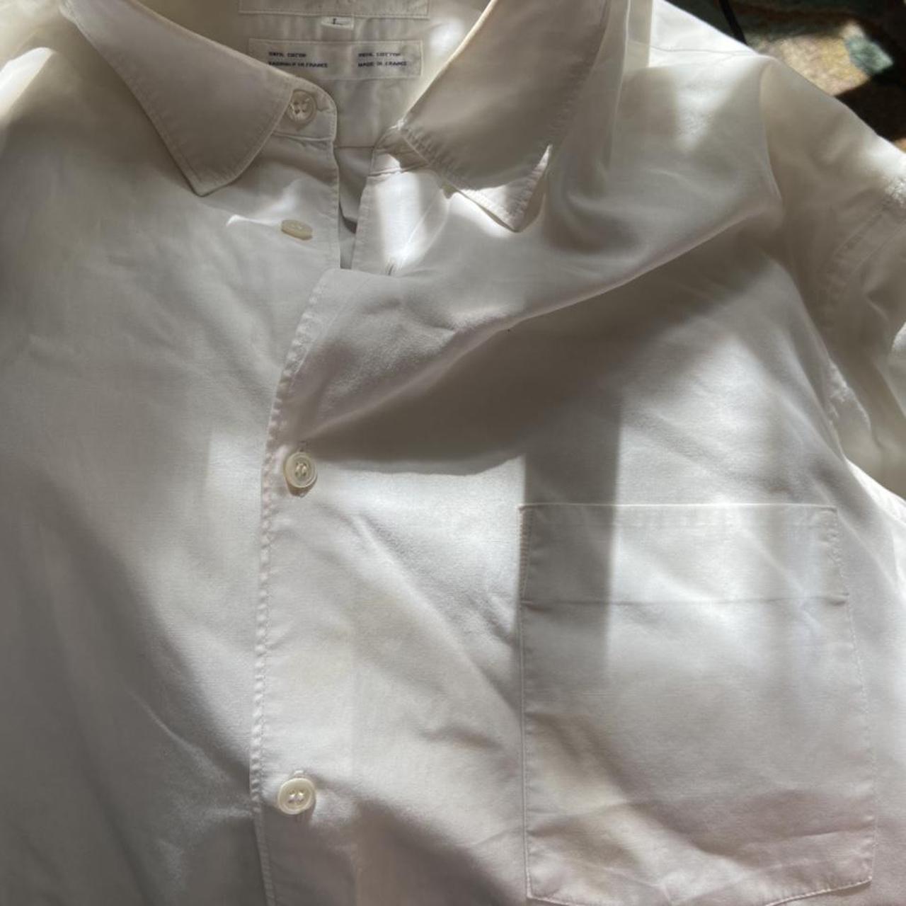 Comme des garçons Shirt Runway Shirt In Cotton White... - Depop