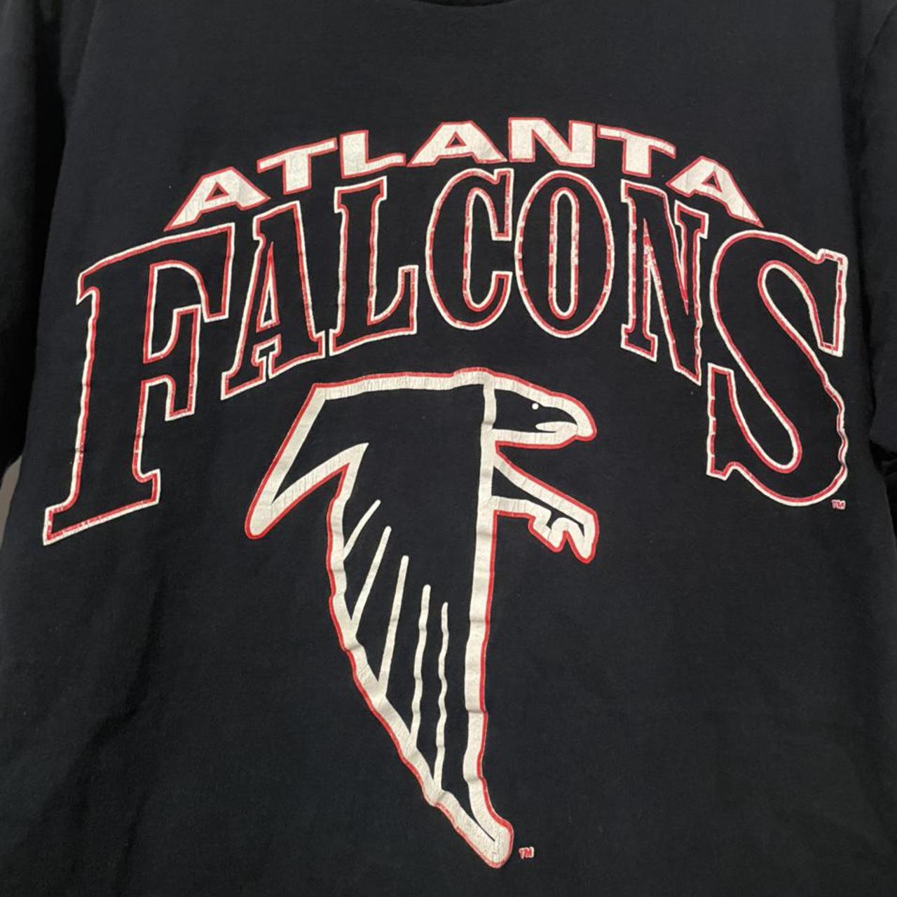 90s' Atlanta Falcons T-Shirt! crazy color and - Depop