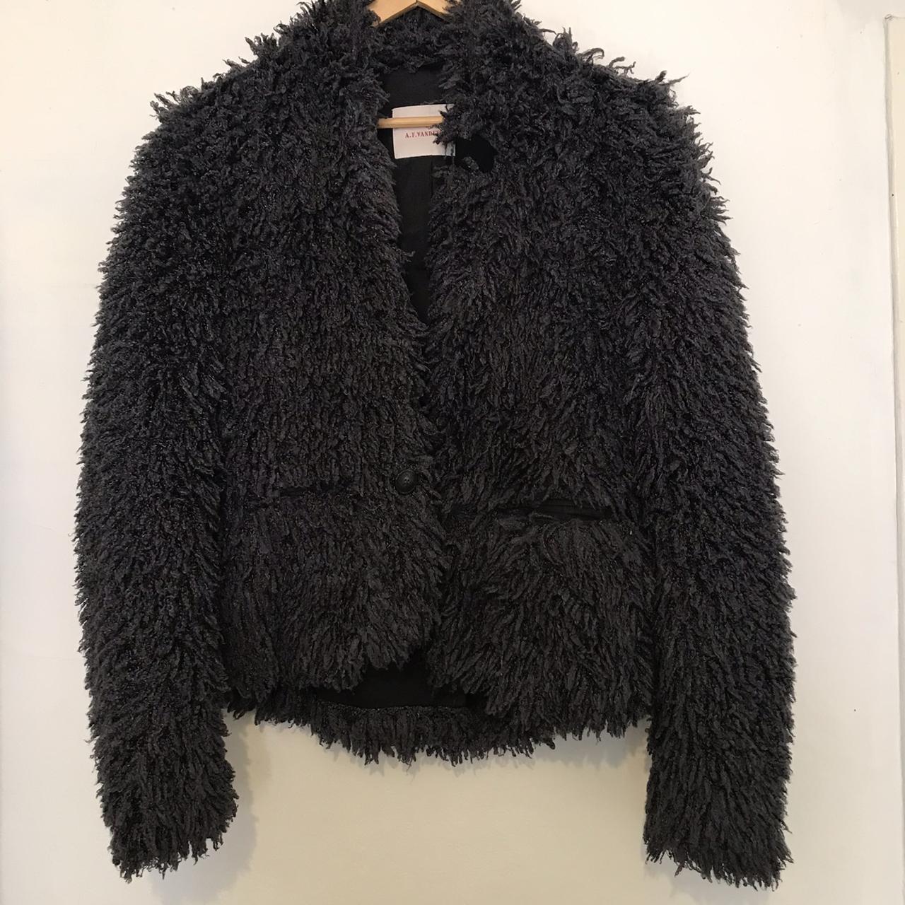 A.F Vandevorst faux fur shaggy coat from fall 2015.... - Depop