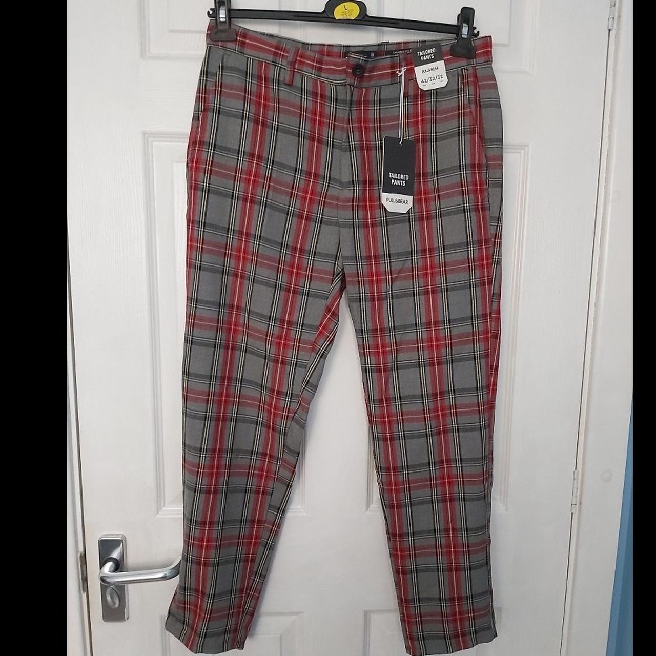 Pull & Bear skinny vinyl trousers in red | £16.00 | Grazia