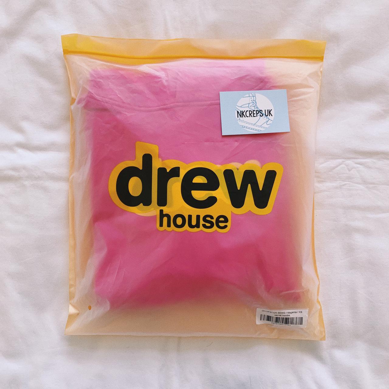 Drew house magenta cheap hoodie