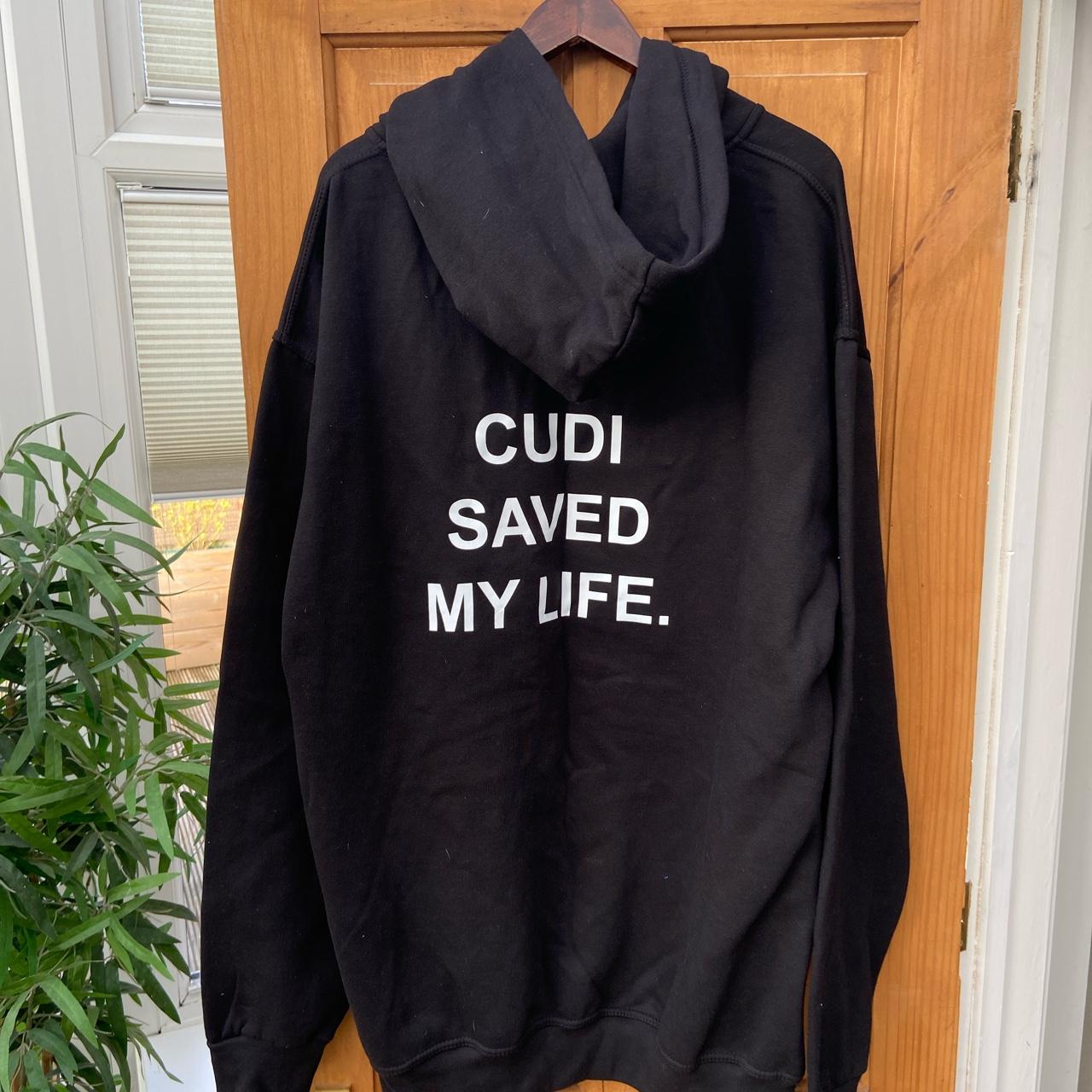 KID shops CUDI SAVES Baptized in Fire Hoodie Unisex Dark Gray XL Concert