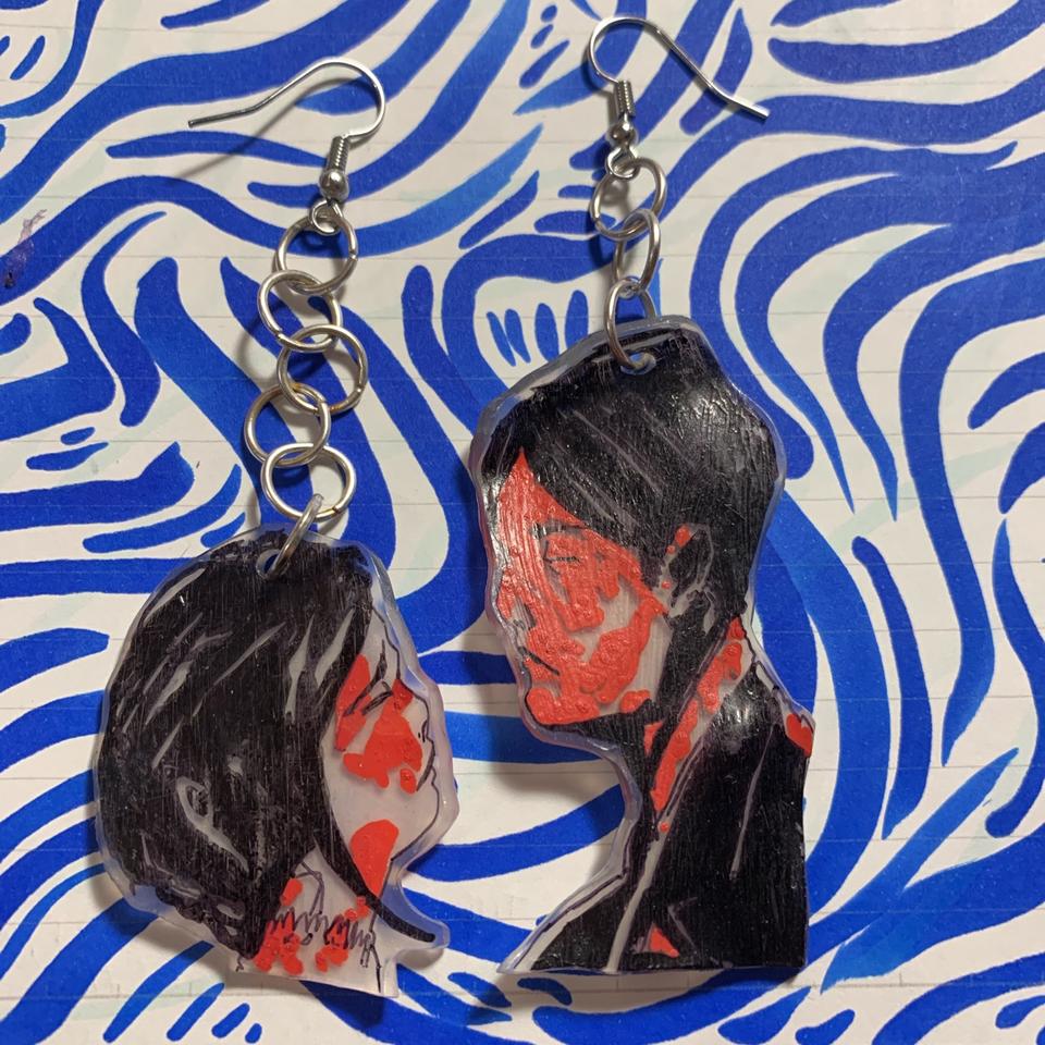 uno reverse card shrinky dink earrings 💗 • - Depop