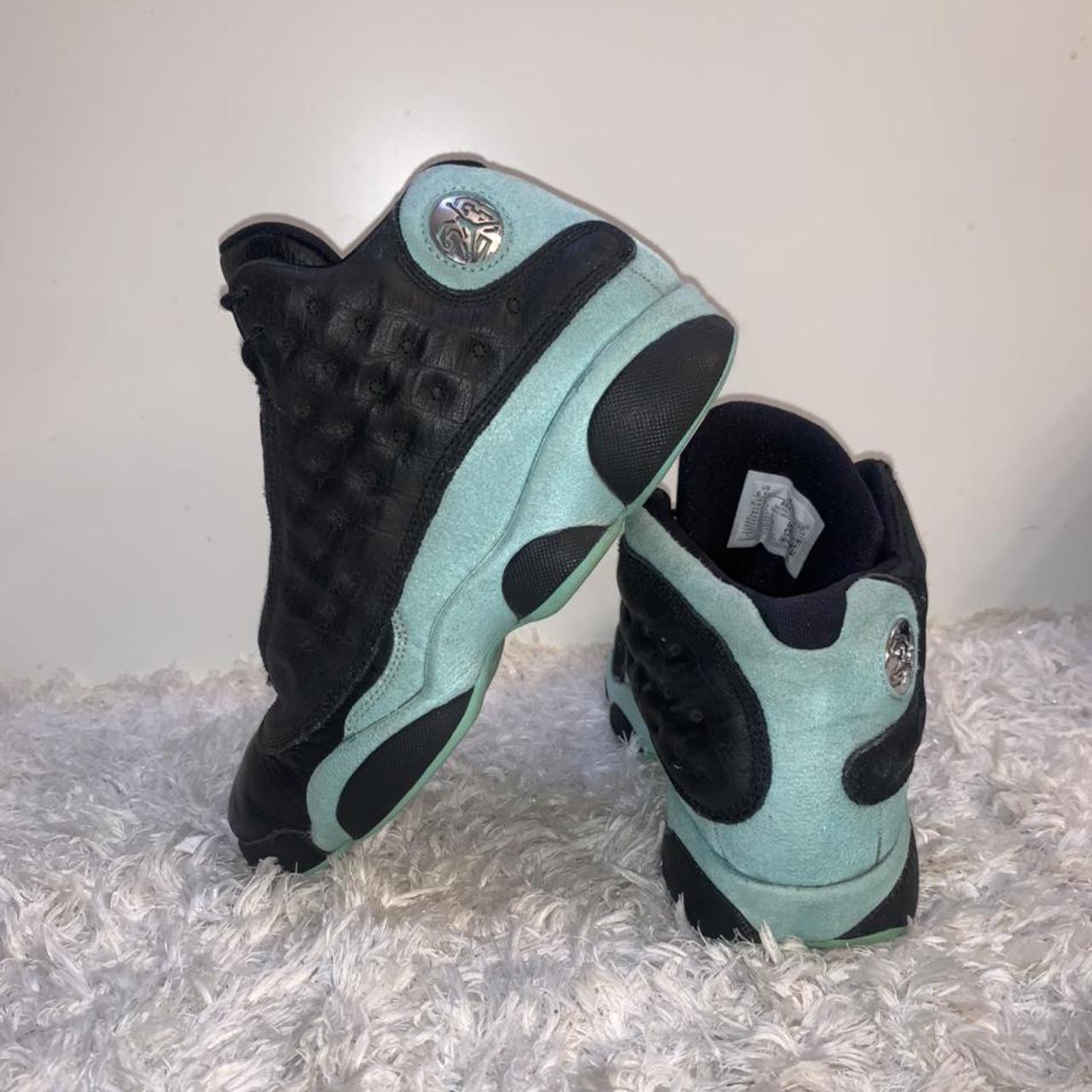 jordan 13 retro black island green mens