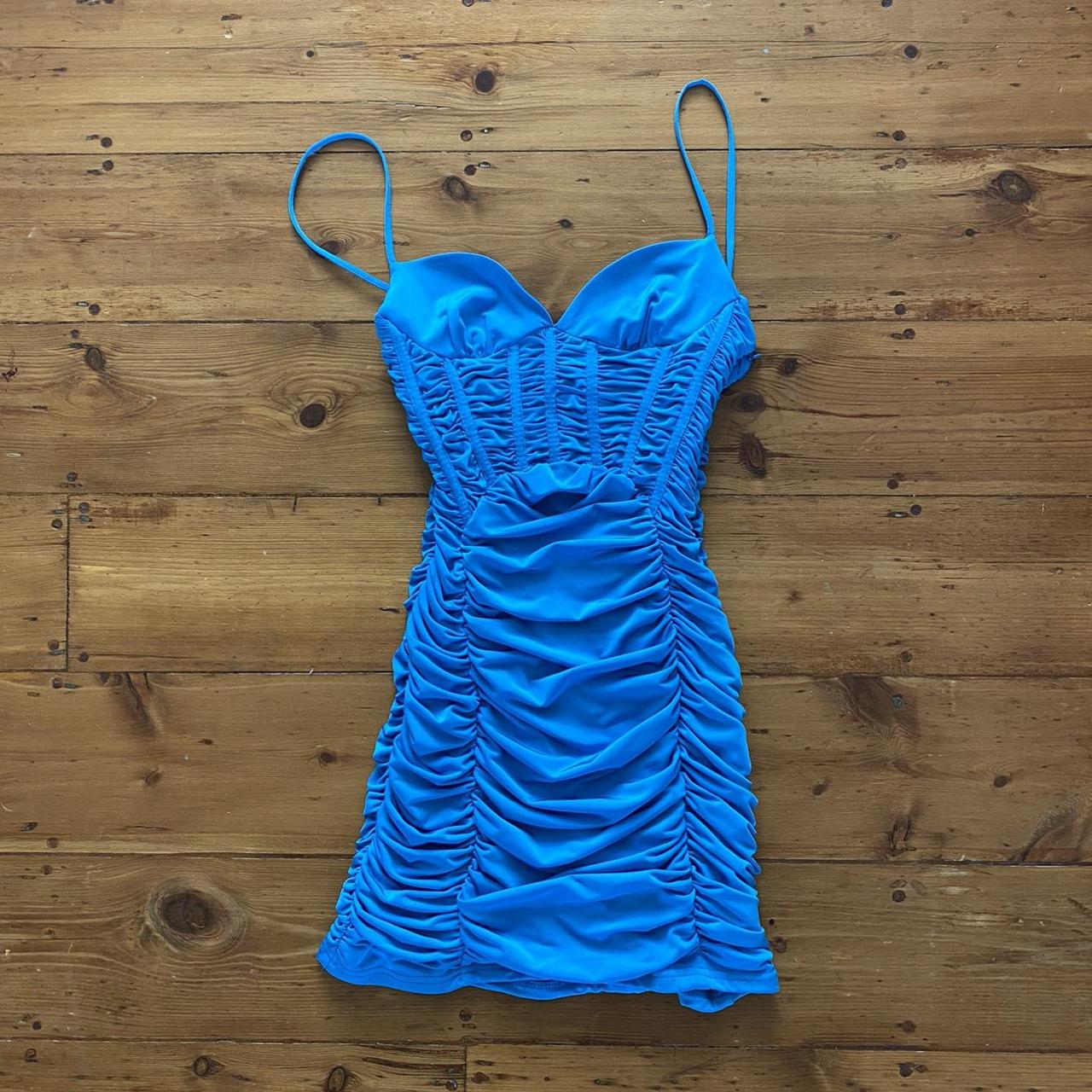 Zara Women's Blue Dress | Depop