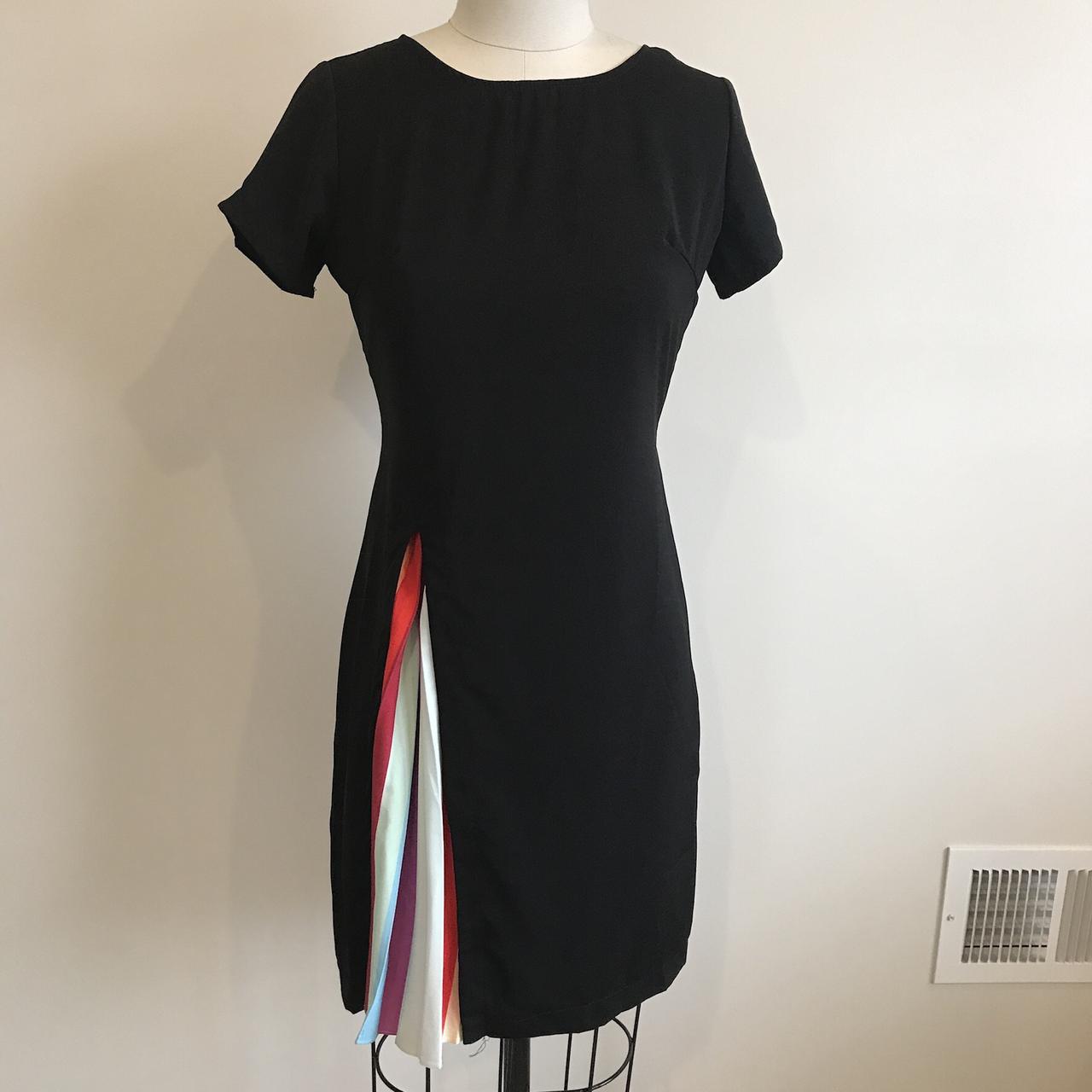 Hidden rainbow pleated outlet dress