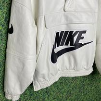 Supreme Nike Leather Anorak Jacket FW19 Size: M - Depop