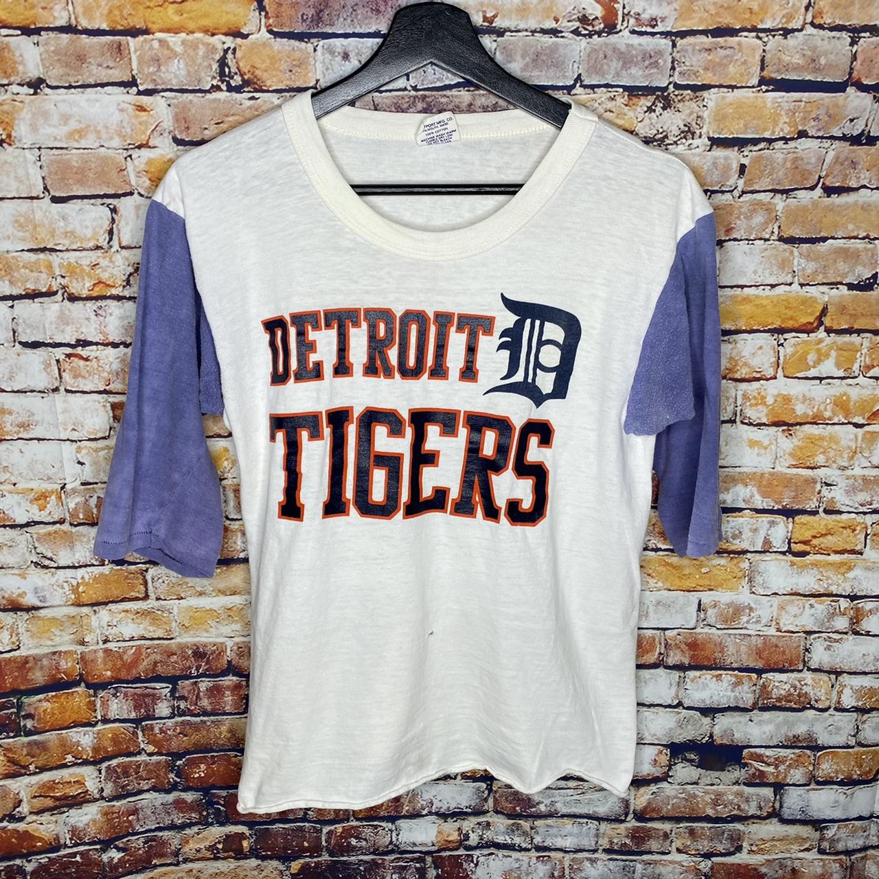 Vintage 90s Detroit Tigers Baseball Jersey - Depop