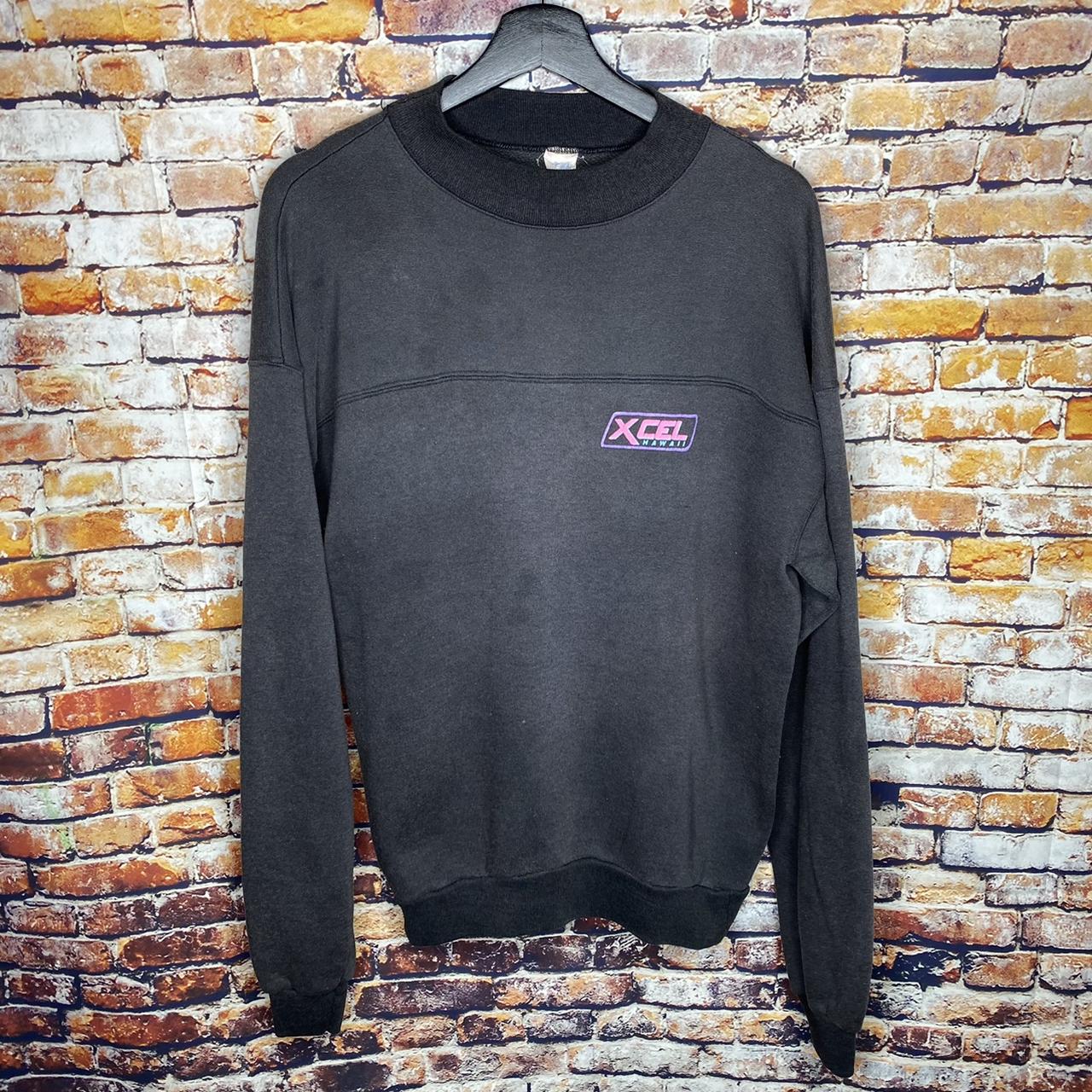 Vintage Men's Sweatshirt - Black - XL