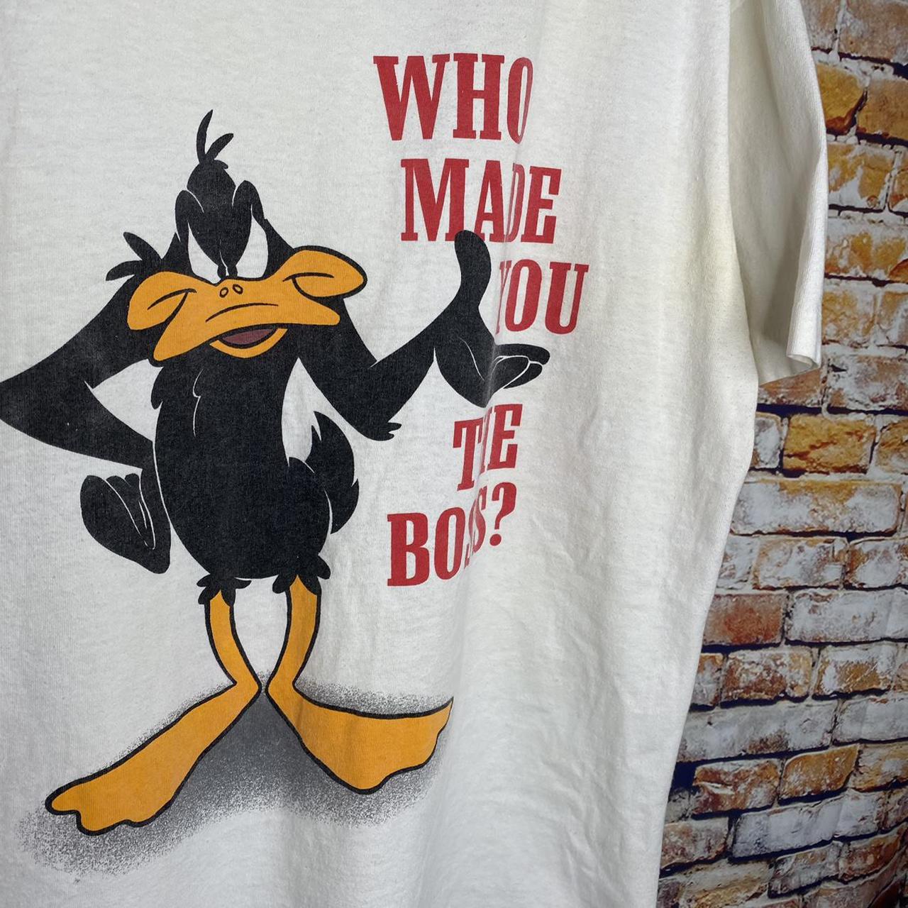Vintage Looney Tunes Daffy Duck 1996 T Shirt... - Depop