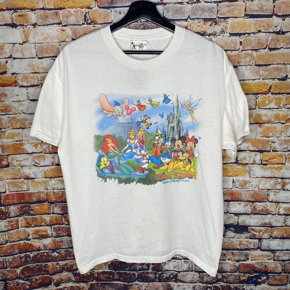 Vintage Disney Magic Kingdom Characters T Shirt 90s... - Depop