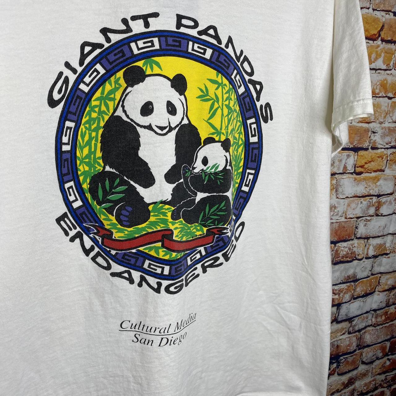 Vintage Giant Pandas Endangered Species San Diego T... - Depop