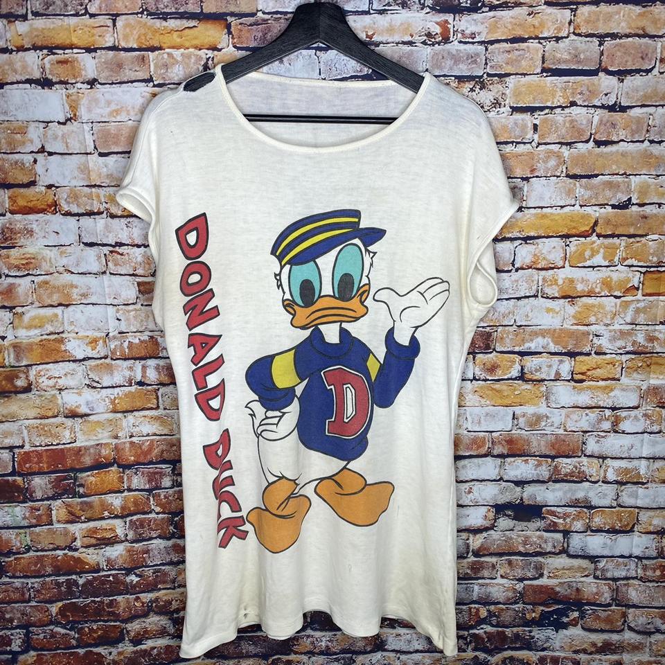 Donald Duck vintage Ringer T-Shirt Walt Disney World - Depop