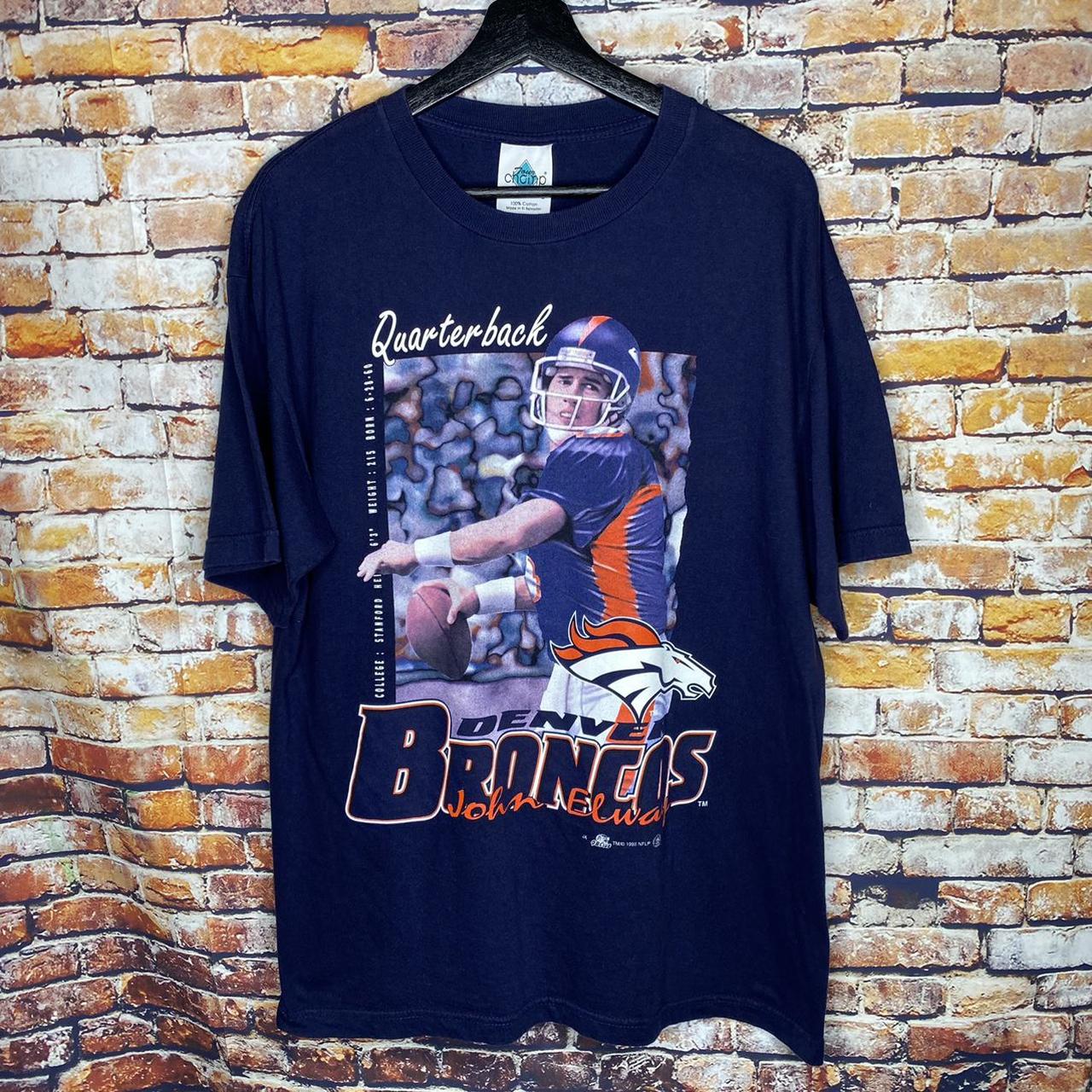 Unisex Vintage 1998 Denver Broncos John Elway Tee