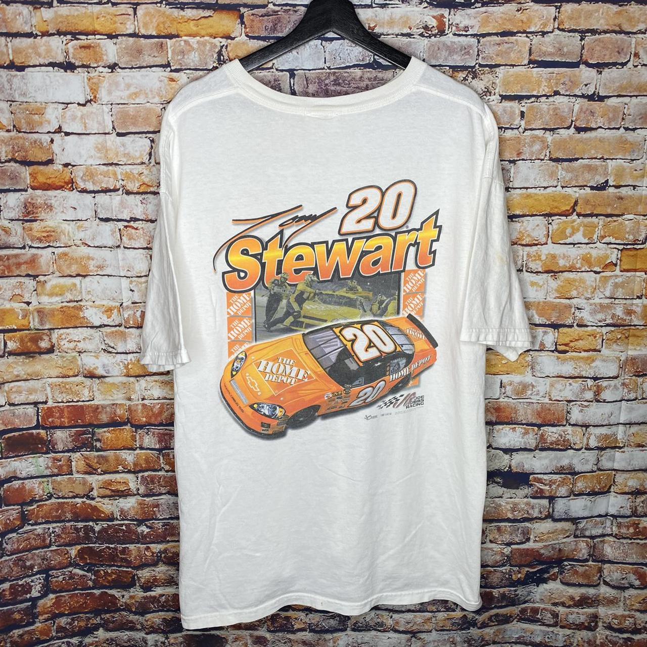 Vintage NASCAR Tony Stewart Pocket T Shirt... - Depop