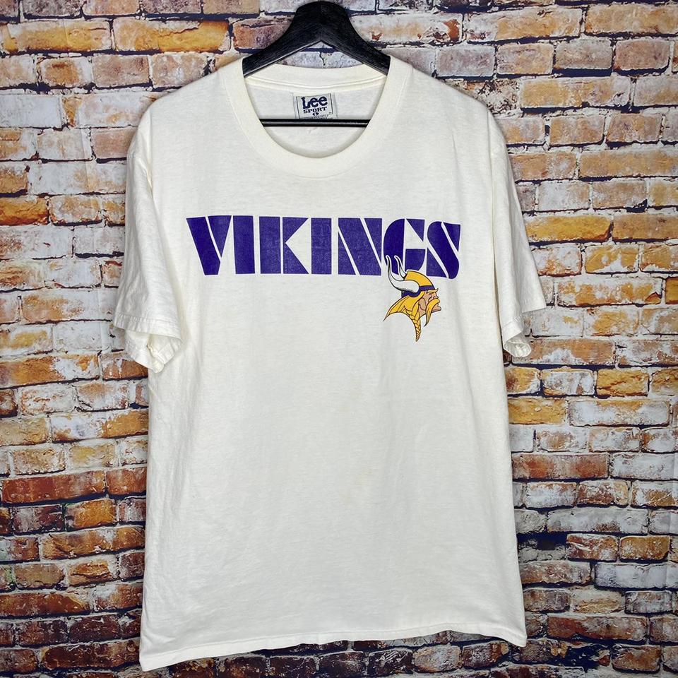 Vintage Minnesota Vikings Crew Neck Lee sport Size - Depop