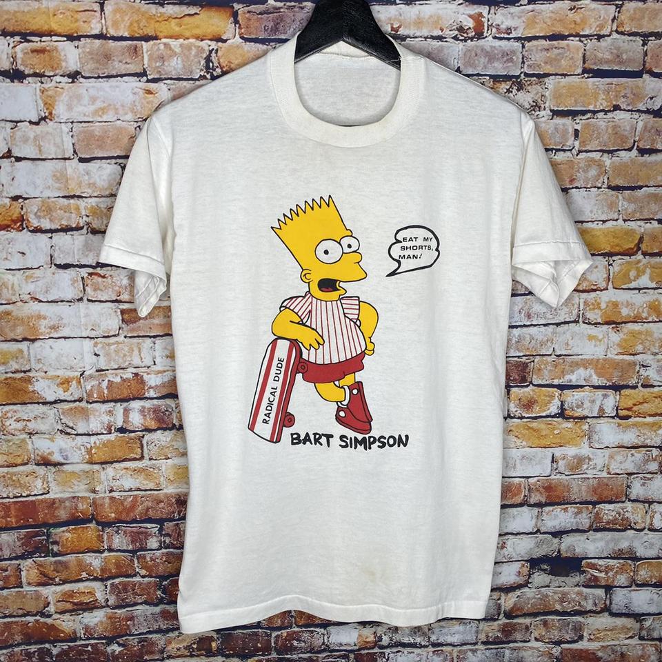 Vintage Bart Simpson Radical Dude The Simpsons T... - Depop