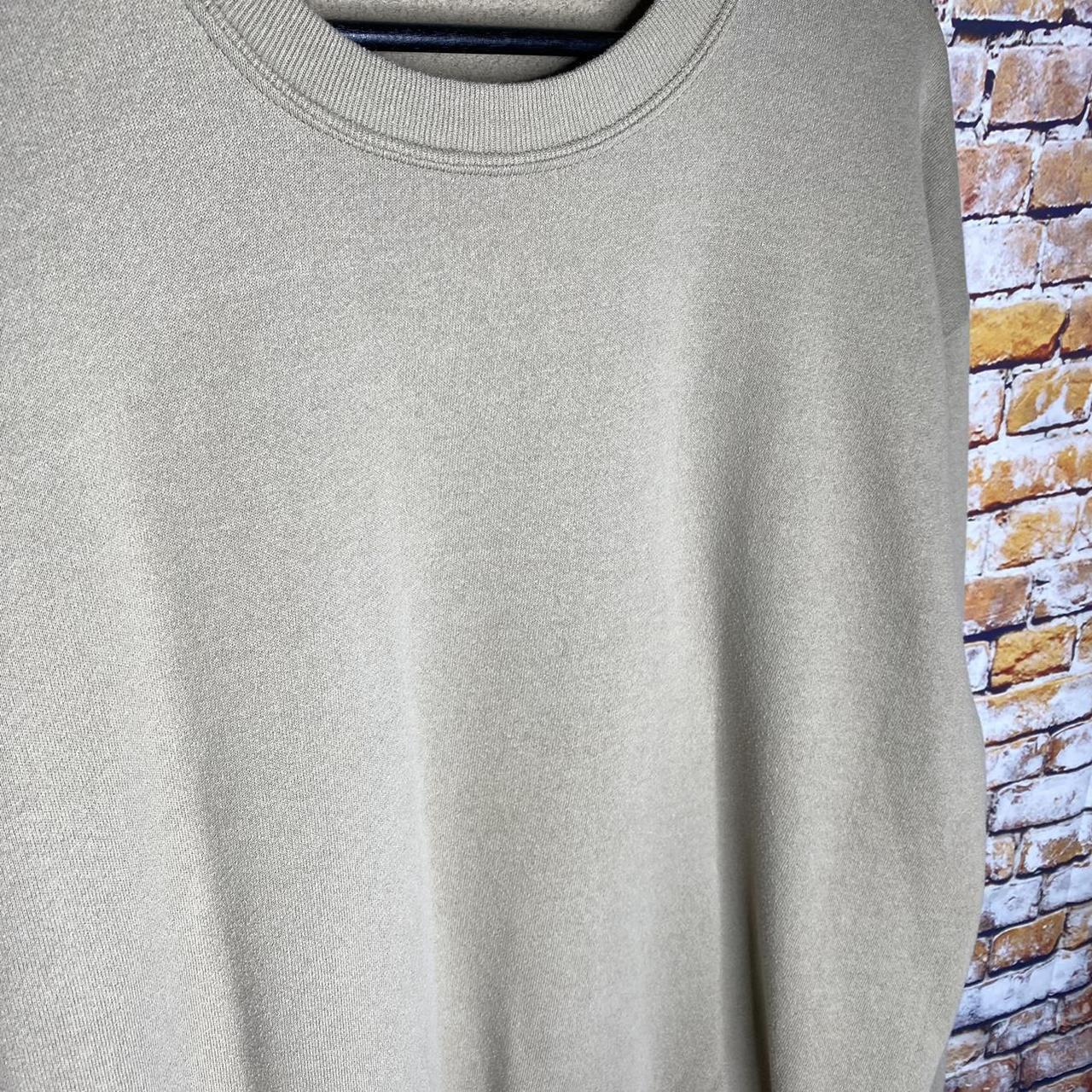 Vintage Blank Cream Beige Crewneck Sweatshirt... - Depop