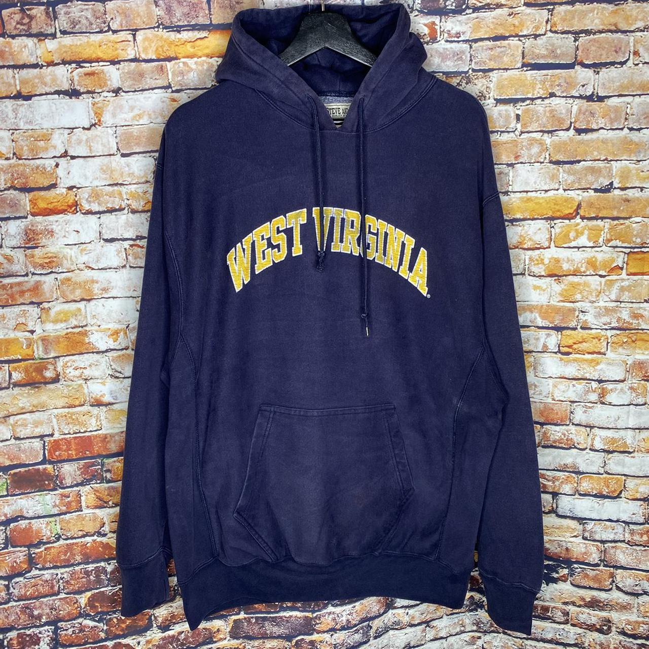 Vintage West Virginia Collegiate Reverse Weave... - Depop