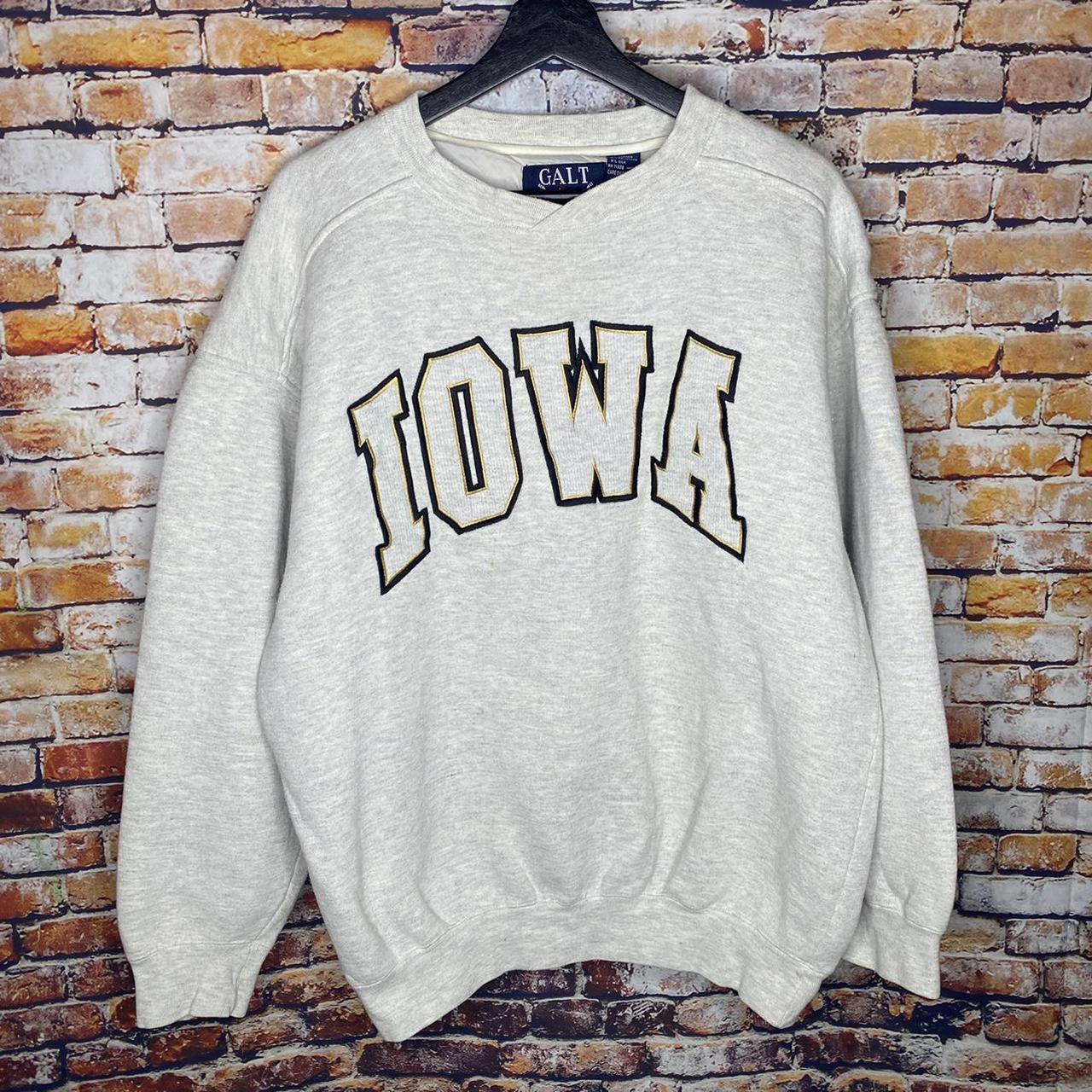 Vintage Iowa Collegiate Crewneck Sweatshirt... - Depop