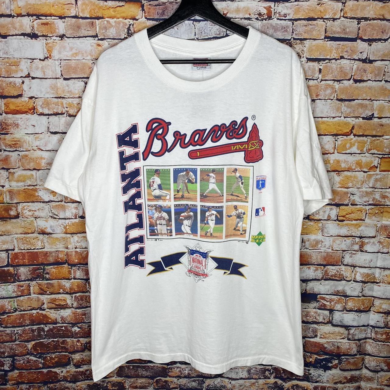 Vintage Atlanta Braves Baseball 1994 T Shirt... - Depop