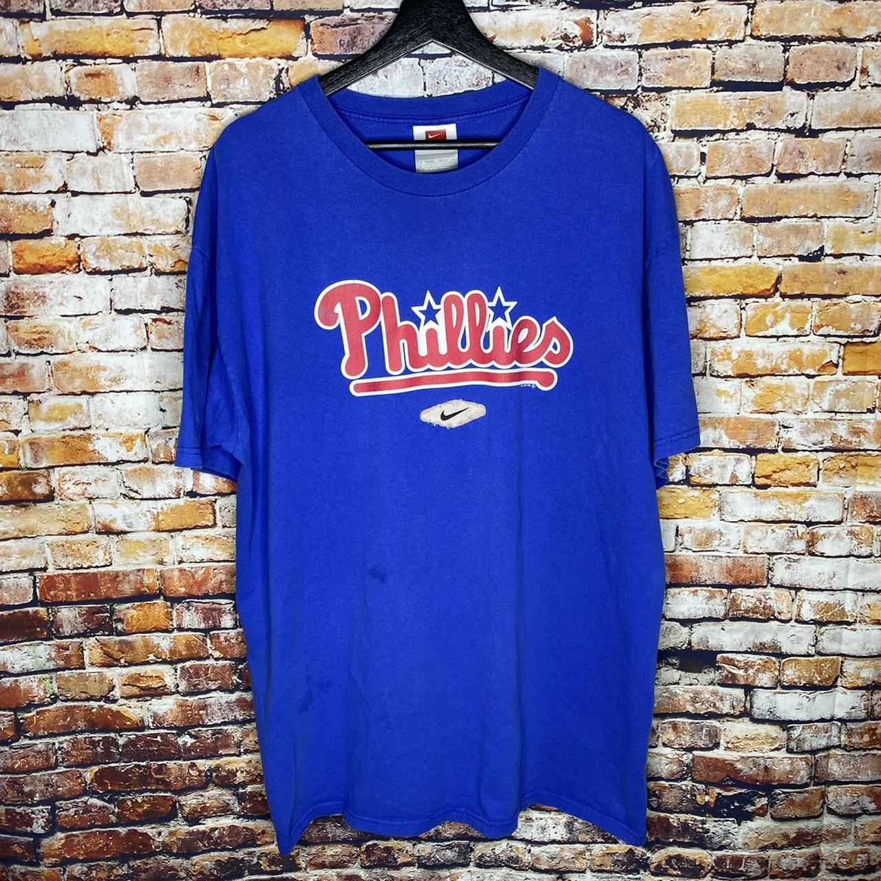 Nike Phillies Tshirt Dri-fit Size large No - Depop