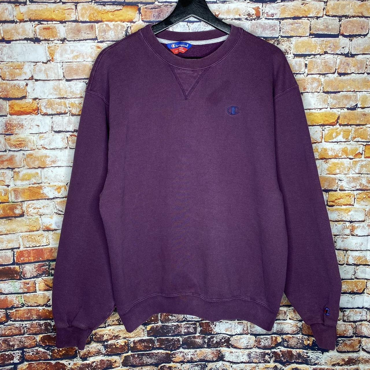 Vintage Champion Tonal Purple Single V Crewneck