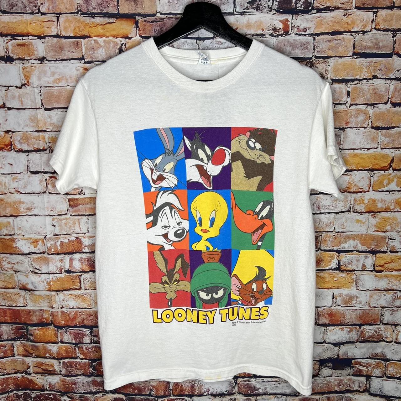 Looney Tunes Men's White T-shirt | Depop