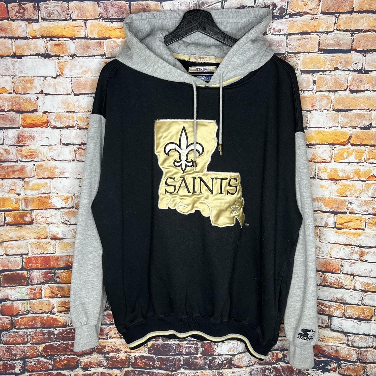 Vintage Mens New Orleans Saints Starter Jacket Zip Pullover Hooded Size L