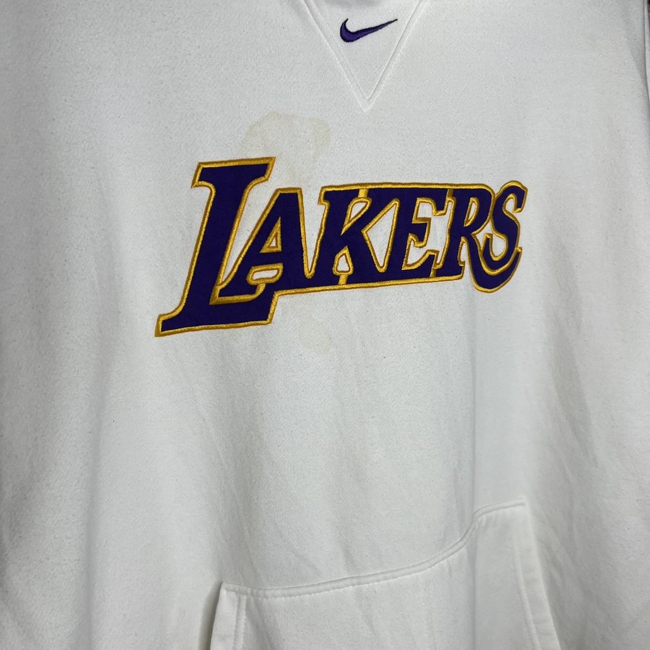 Vintage Nike Center Swoosh Los Angeles Lakers - Depop