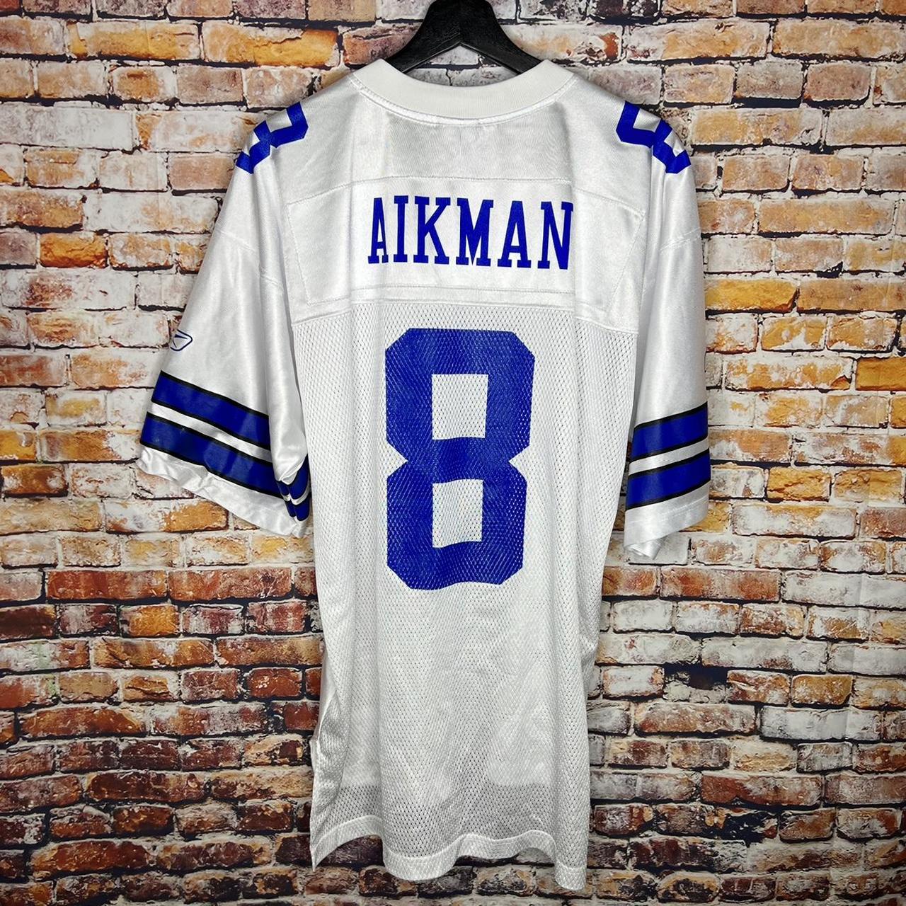 Vintage Reebok Dallas Cowboys Troy Aikman Jersey - Depop