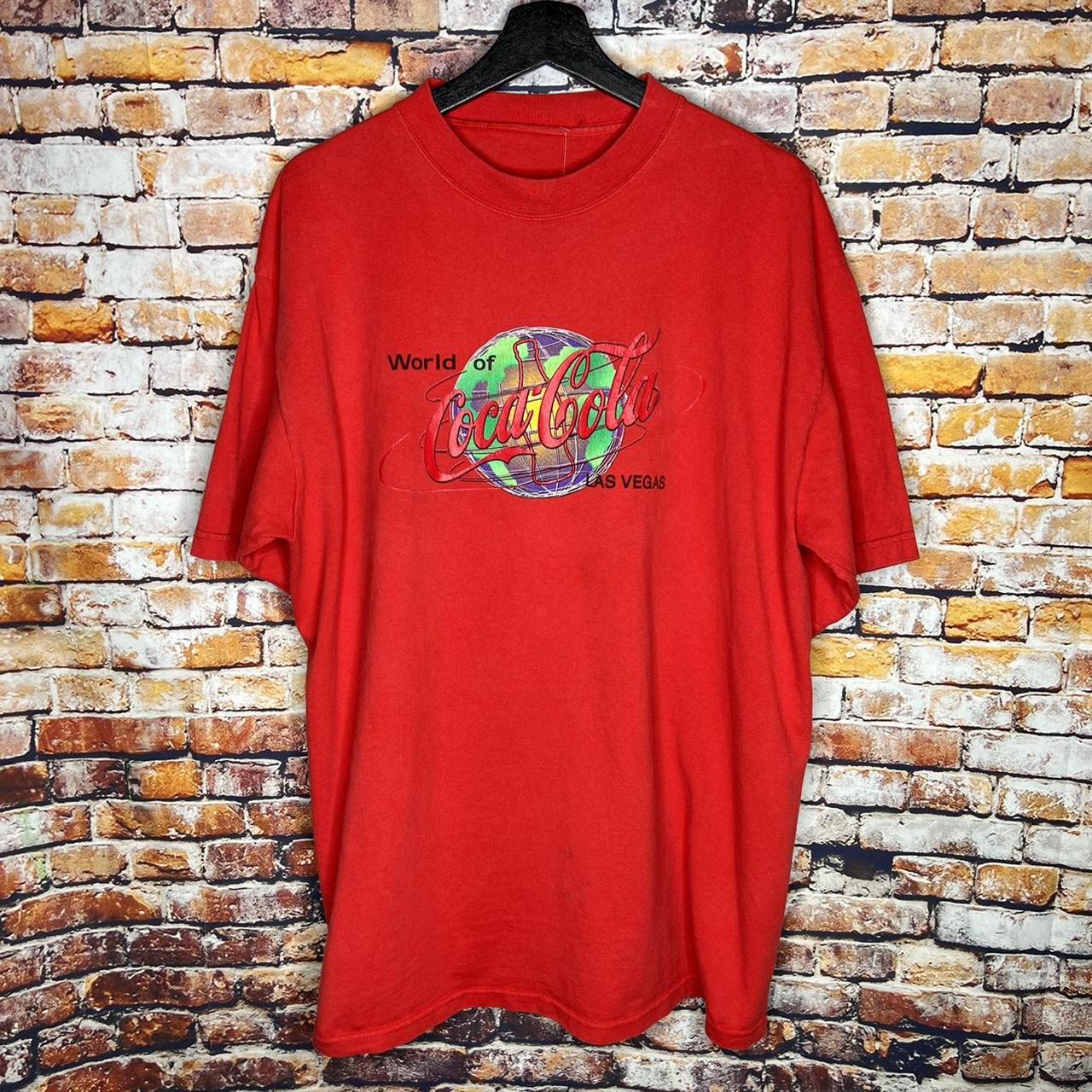 Vintage Coca Cola World Las Vegas T Shirt 00s Size:... - Depop