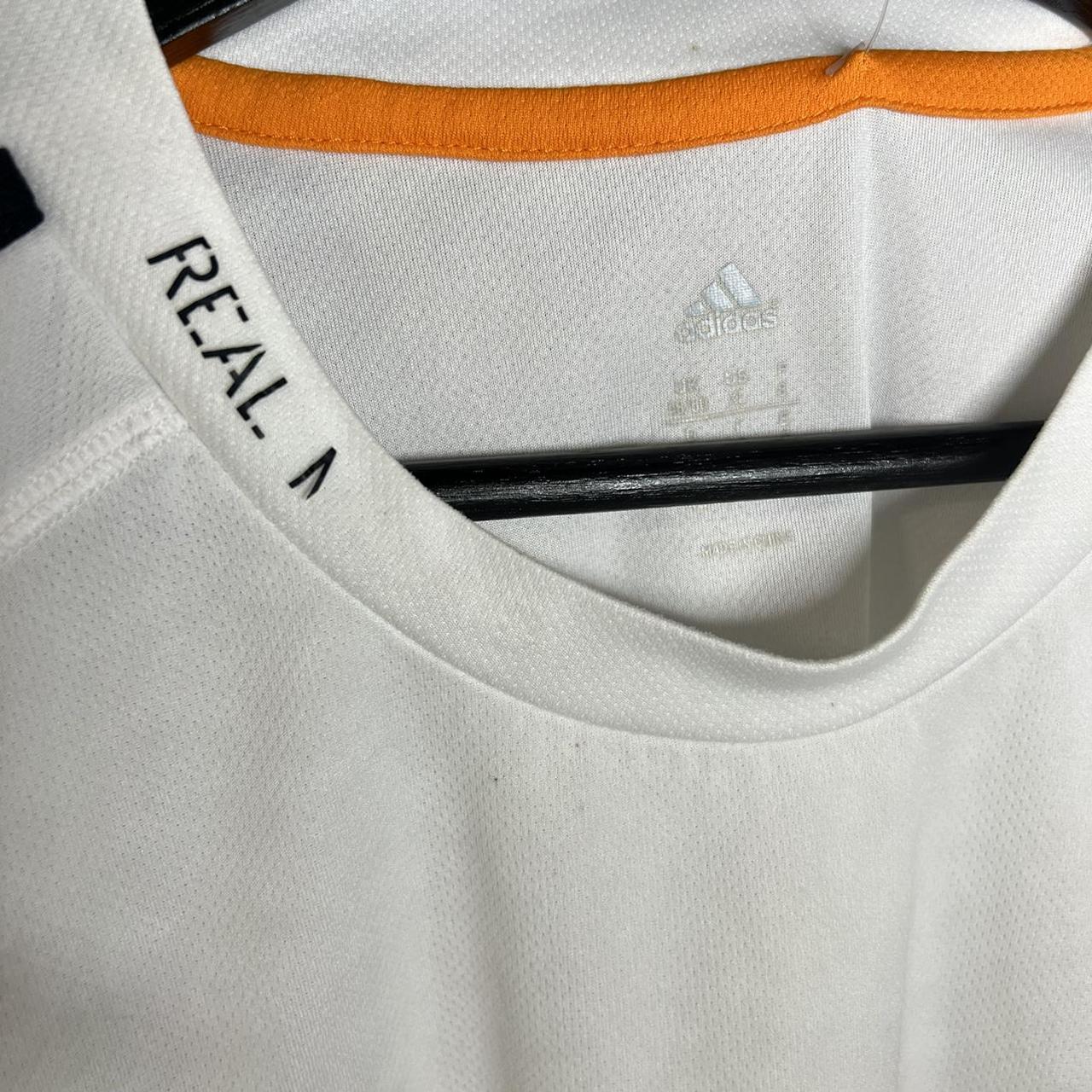 adidas real madrid 2013-14 orange classic third top - Depop