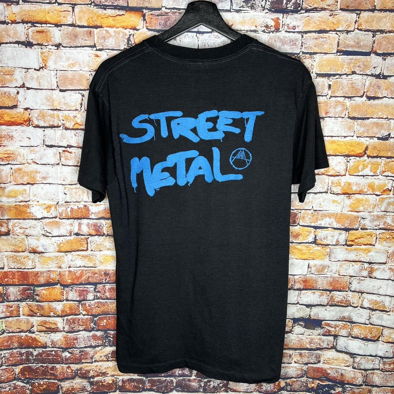 Vintage Zoetrope Amnesty Street Metal 1985 Band Tee... - Depop