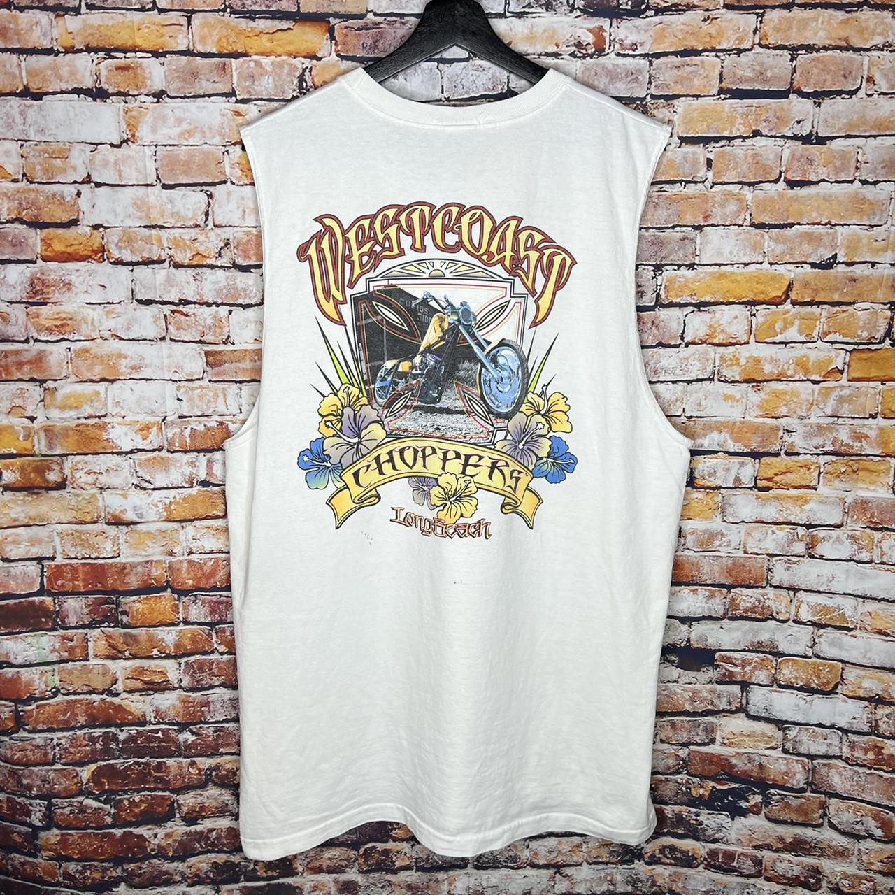 white vintage harley davidson t shirt