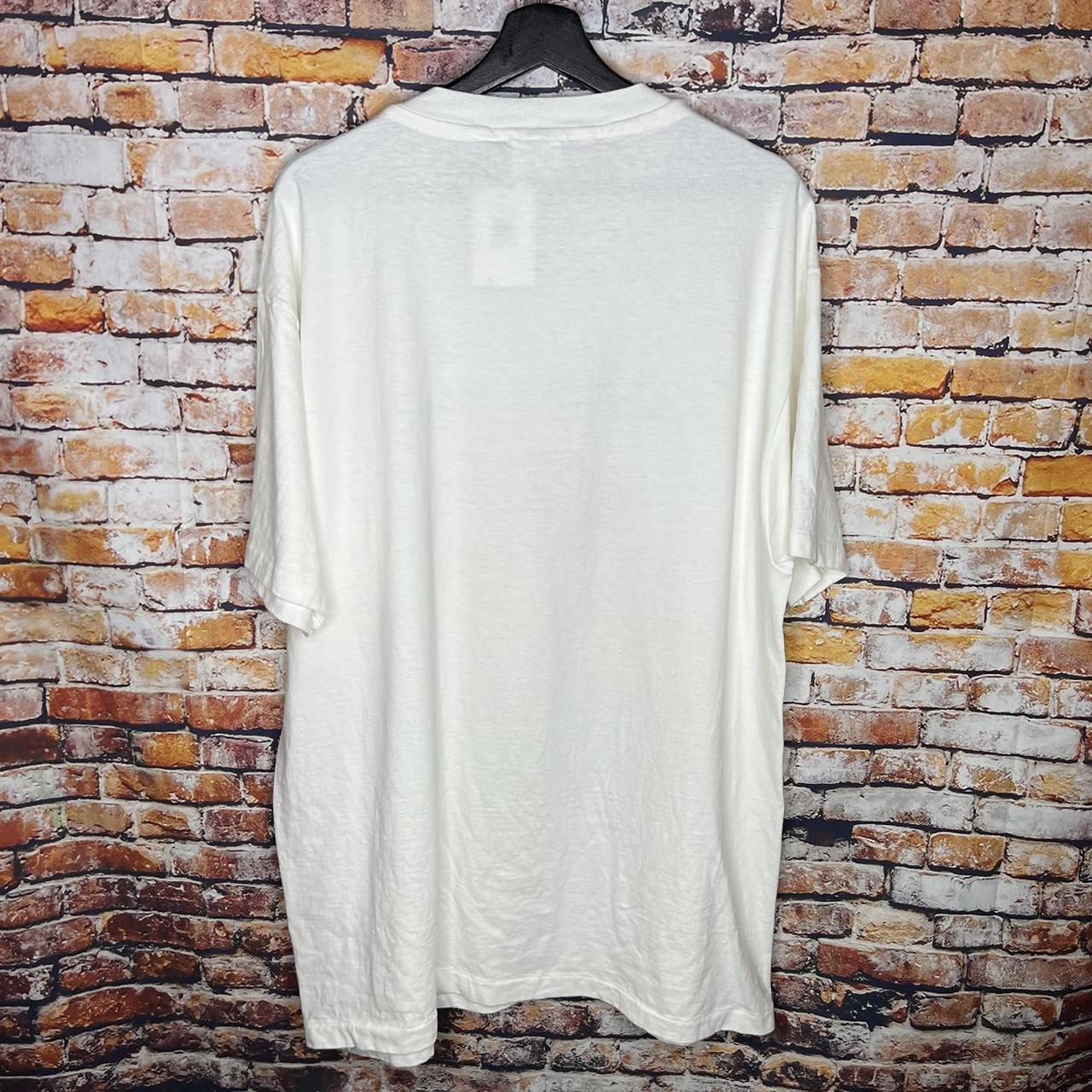Vintage Hanes Box Logo T Shirt 90s Size: XL | Depop