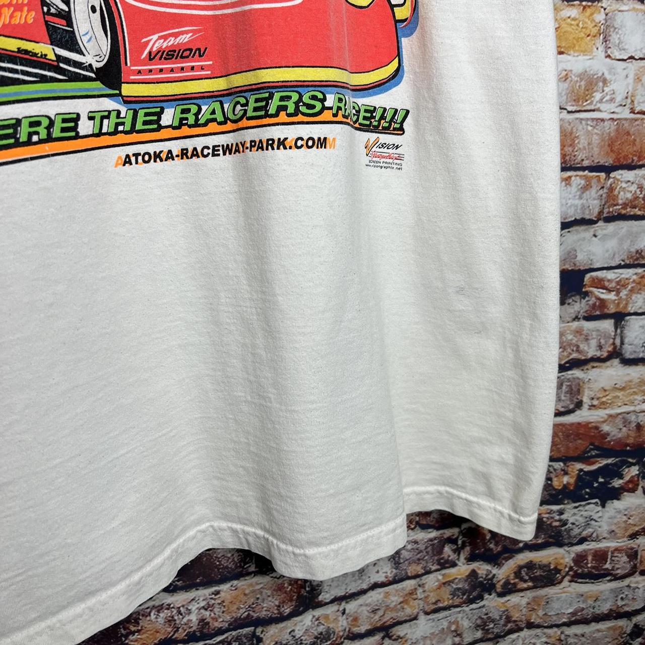 Vintage NASCAR Go Kart Racing T Shirt 00s Size: XXL... - Depop