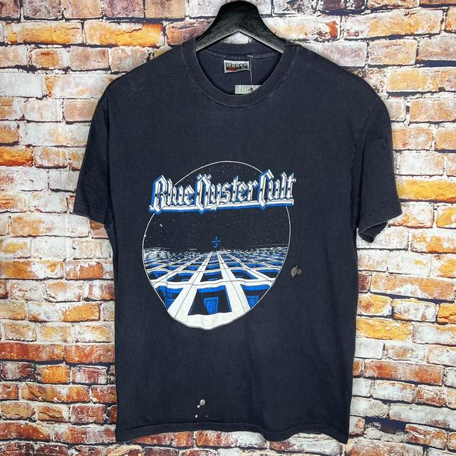 Vintage Blue Oyster Cult Band Tee T Shirt 80s Size: - Depop