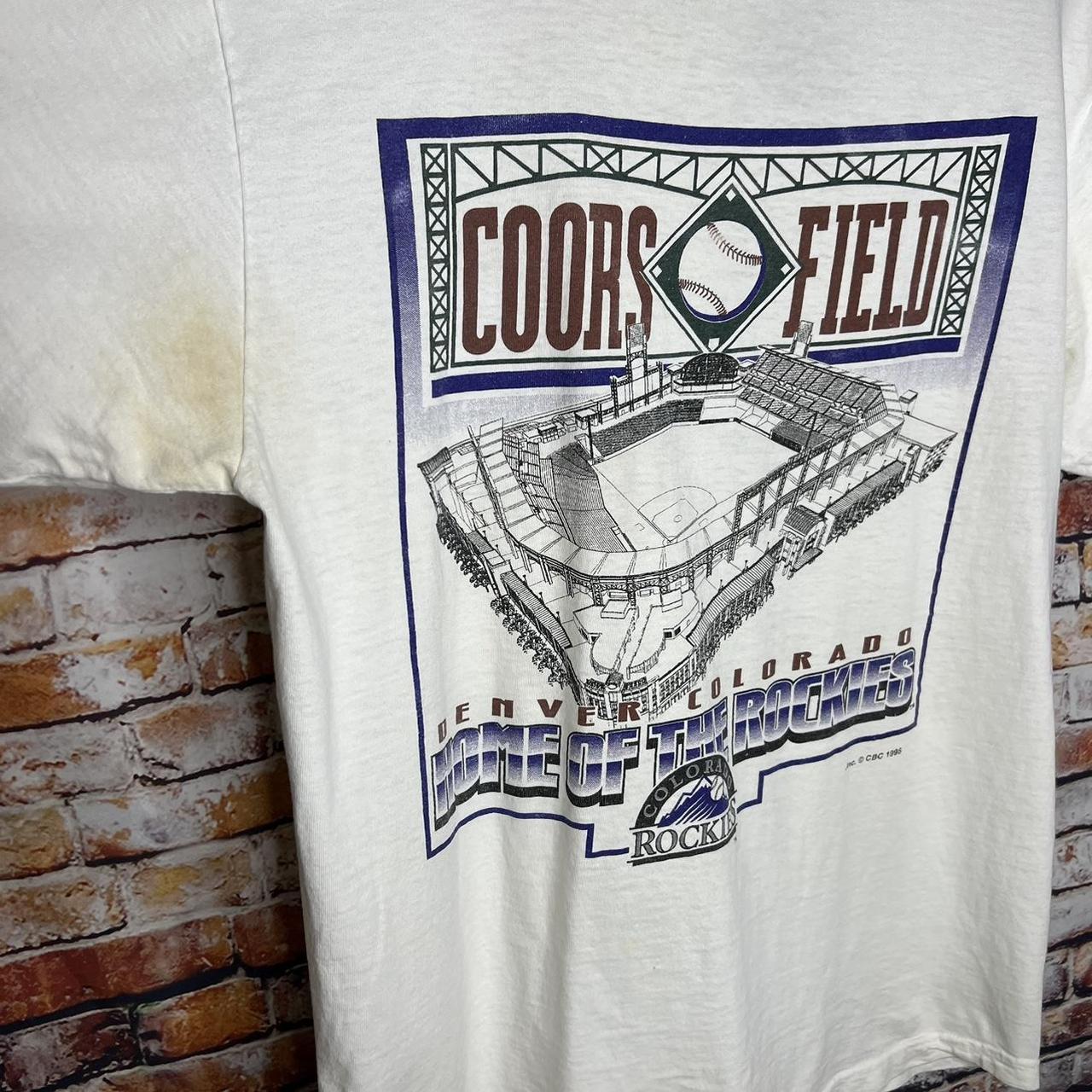 Gildan Coors Field Denver Colorado Short Sleeve Black T-shirt Men's Size XL