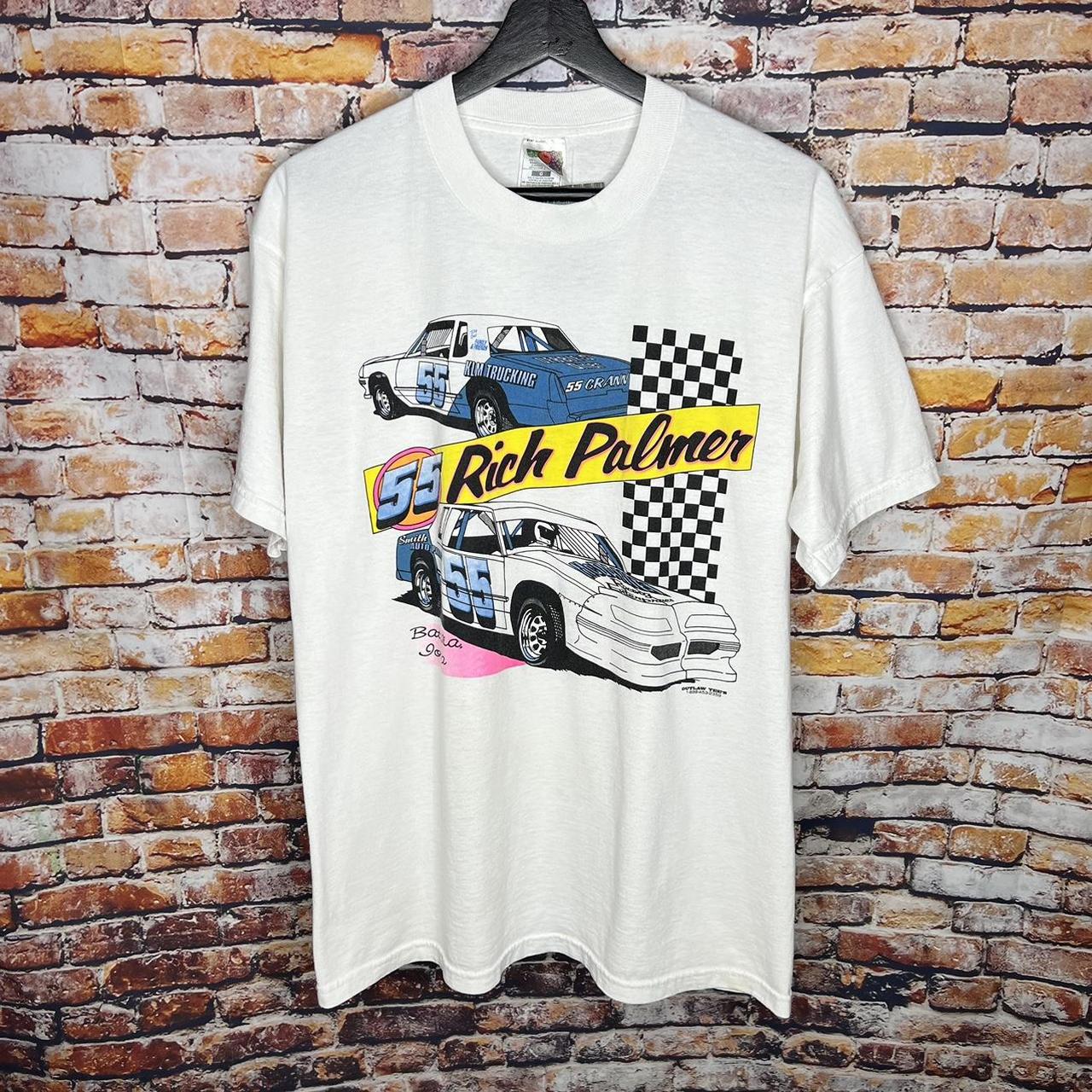 Vintage NASCAR Rich Palmer Racing T Shirt 00s Size:... - Depop