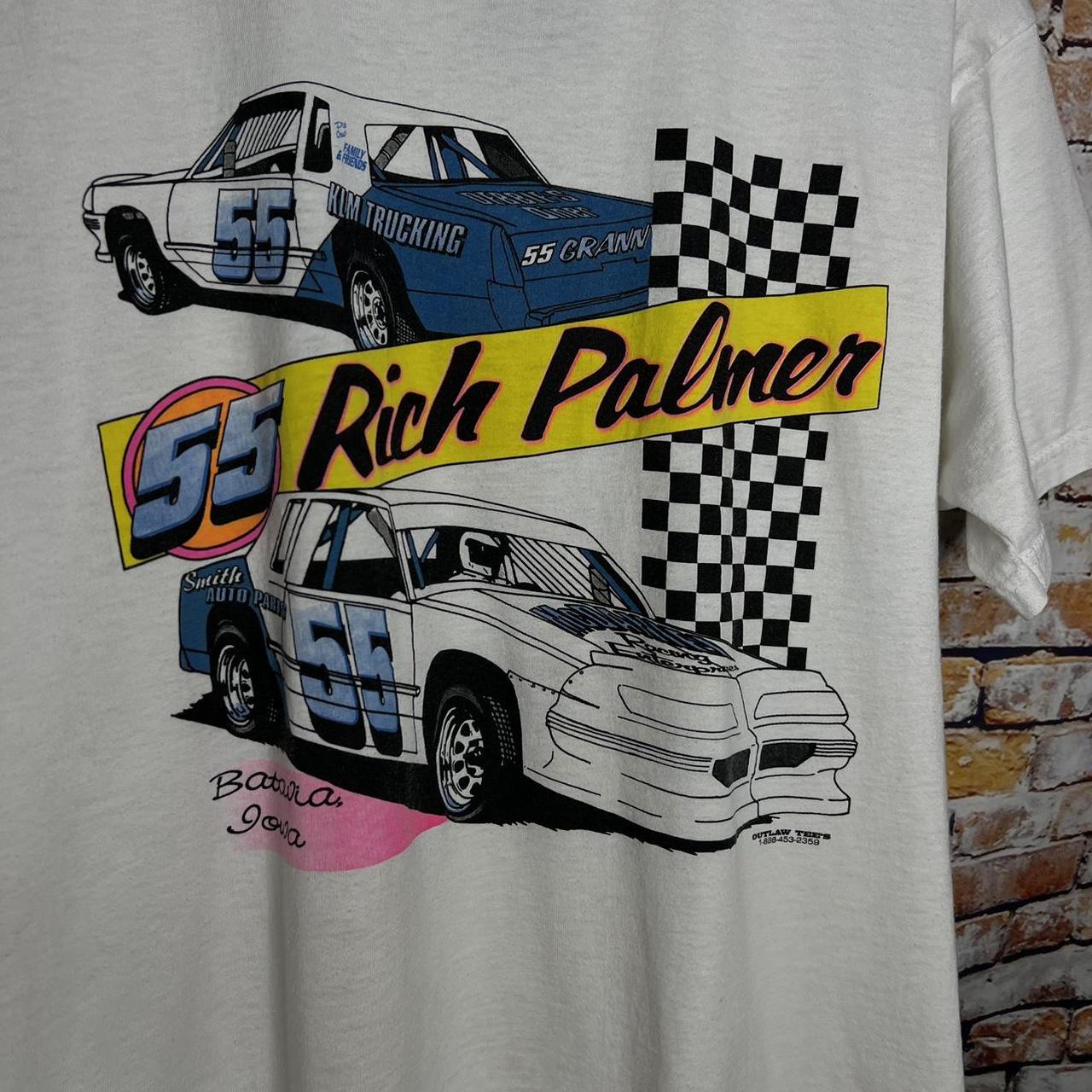 Vintage NASCAR Rich Palmer Racing T Shirt 00s Size:... - Depop