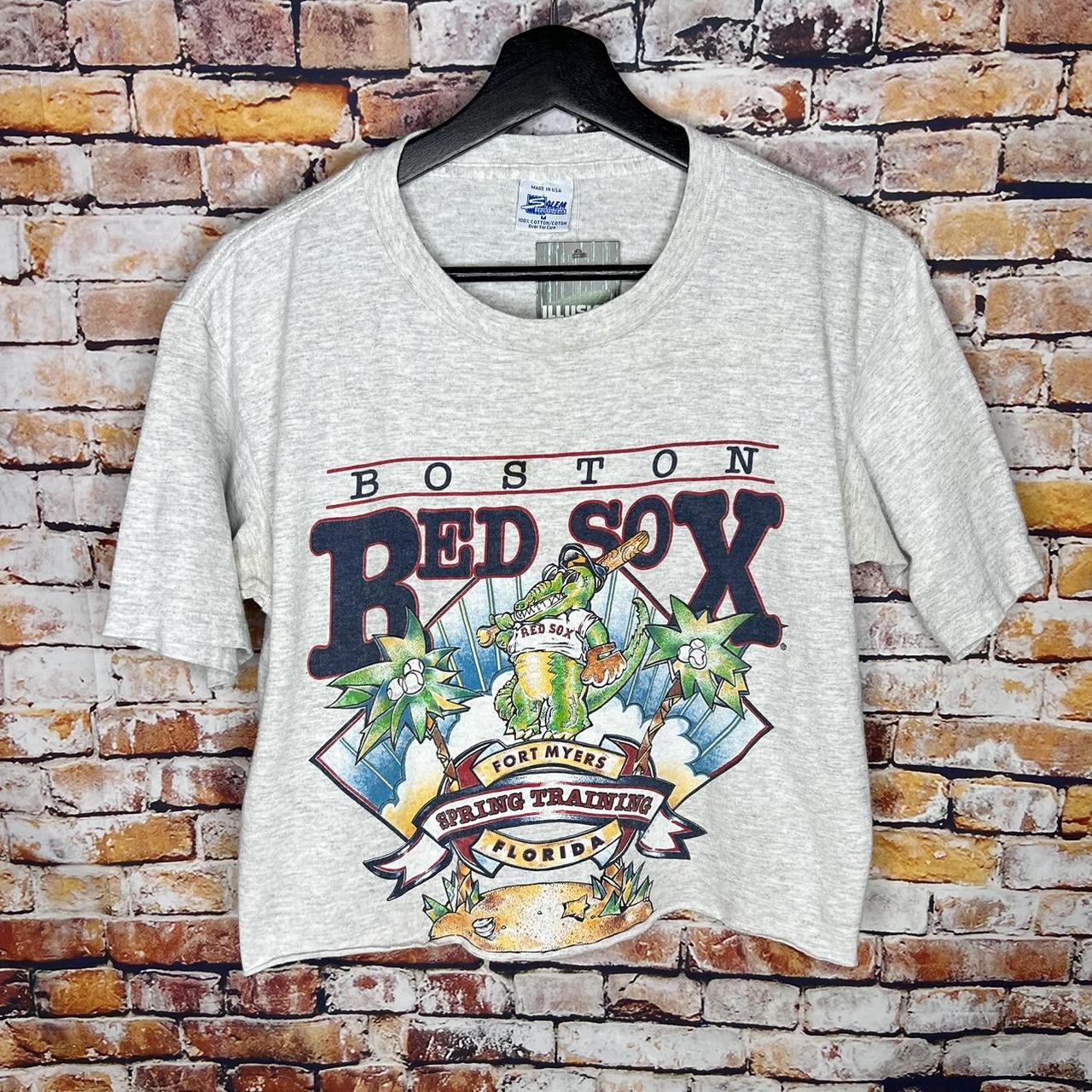 Vintage Boston Red Sox Shirt Size - XL Color - Grey - Depop