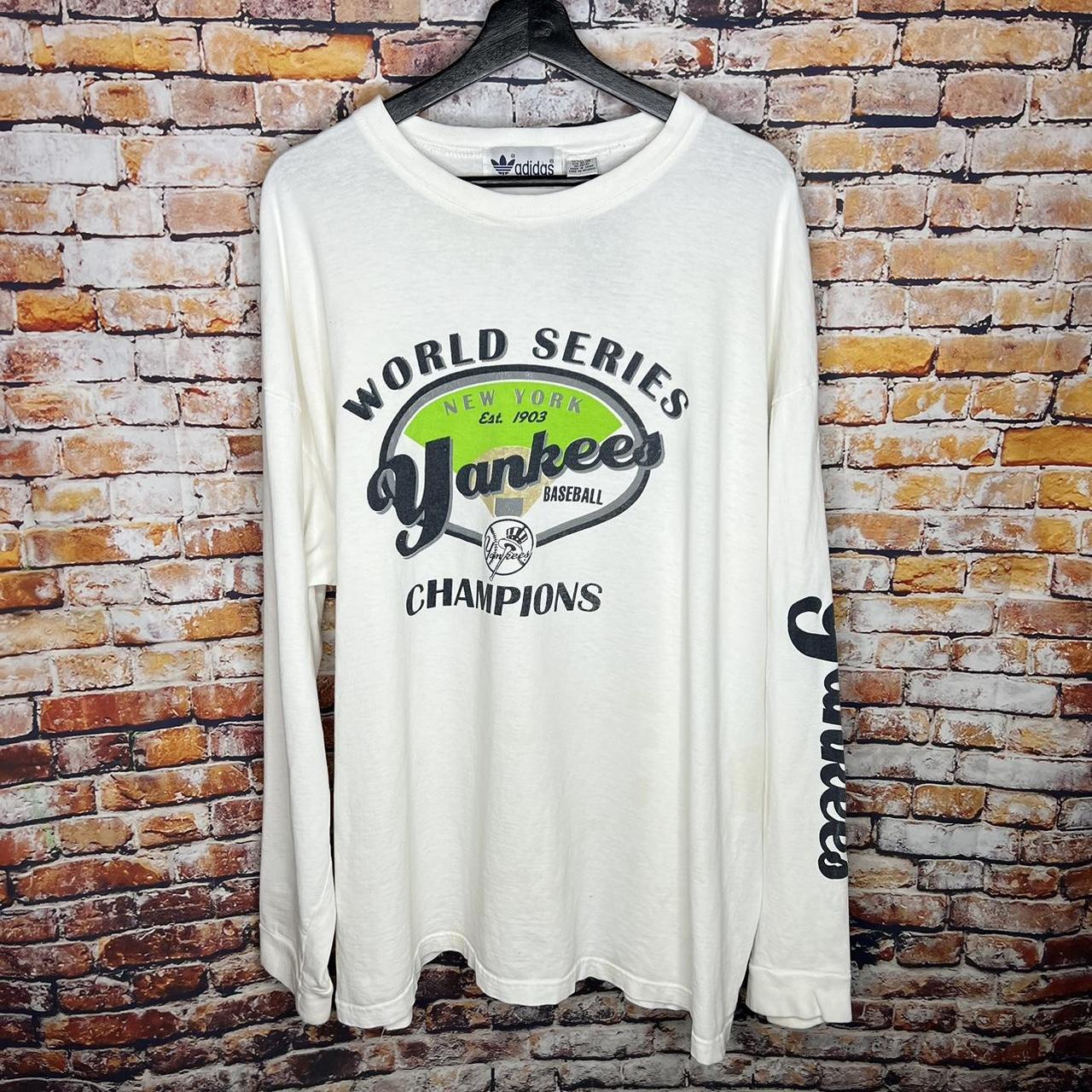 90s Vintage World series yankees long sleeve NY EST - Depop