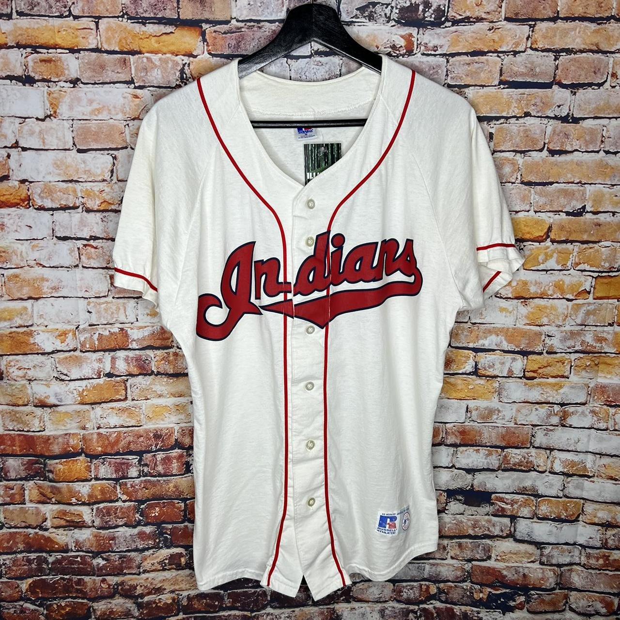 Vintage Russell Athletic Cleveland Indians MLB Baseball Jersey