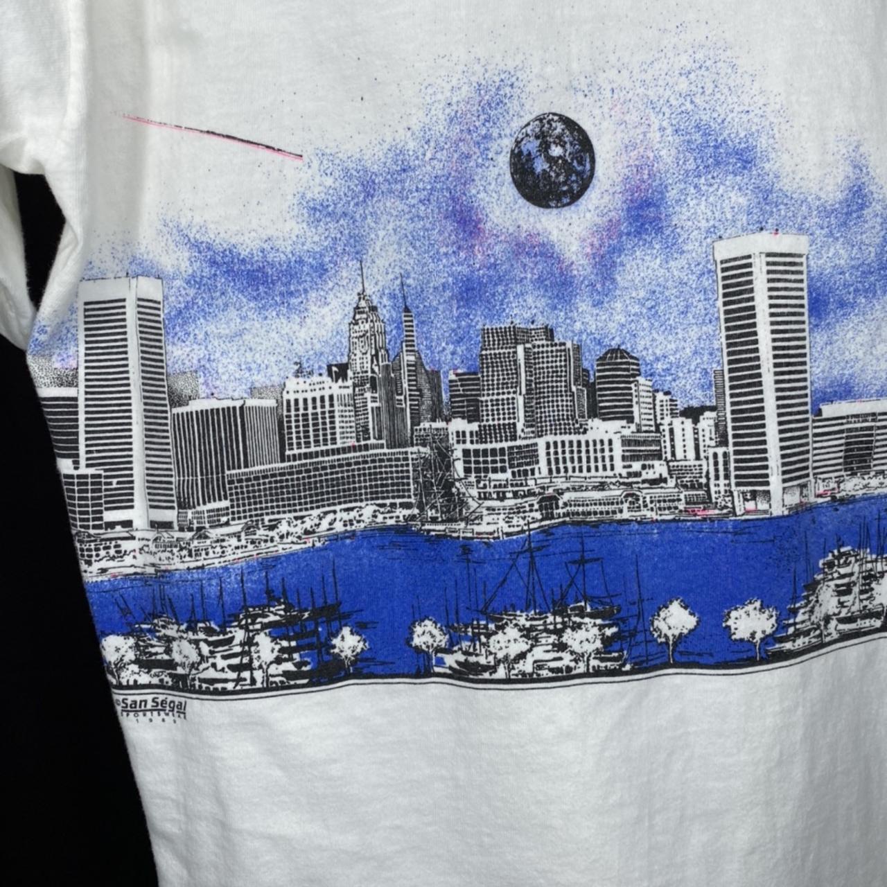 Vintage Baltimore Maryland Skyline Front And Back... - Depop