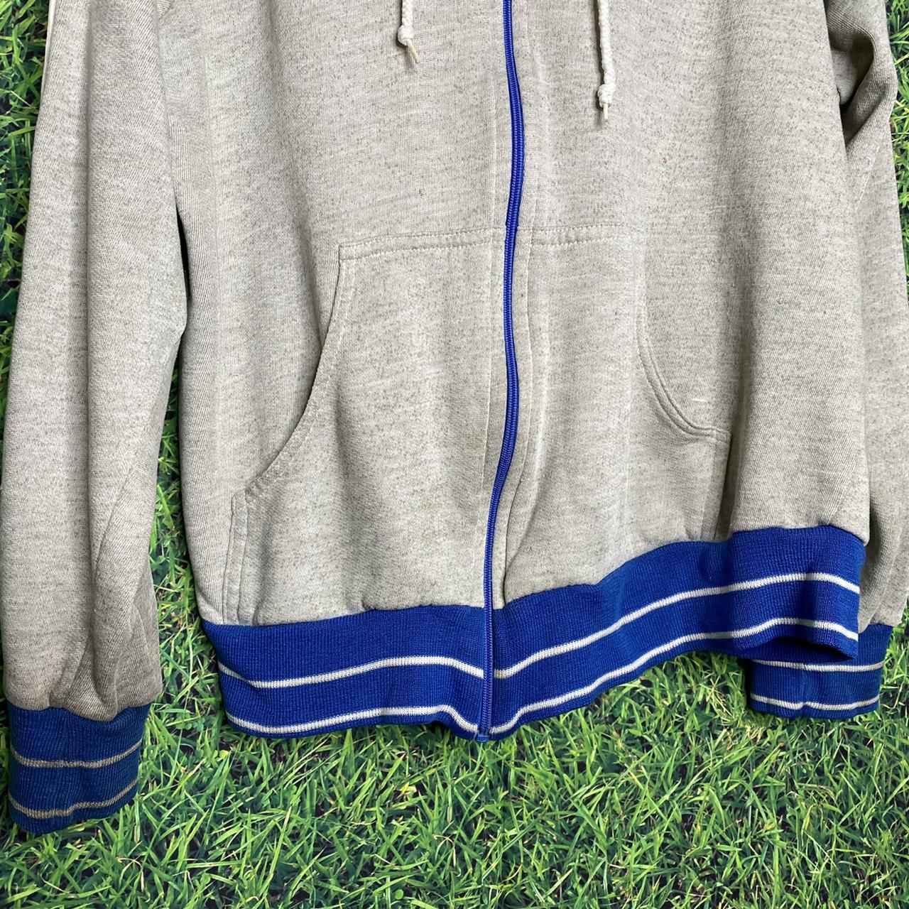 Vintage Nike Zip Up Hooded Sweatshirt 70s 80s Size:... - Depop