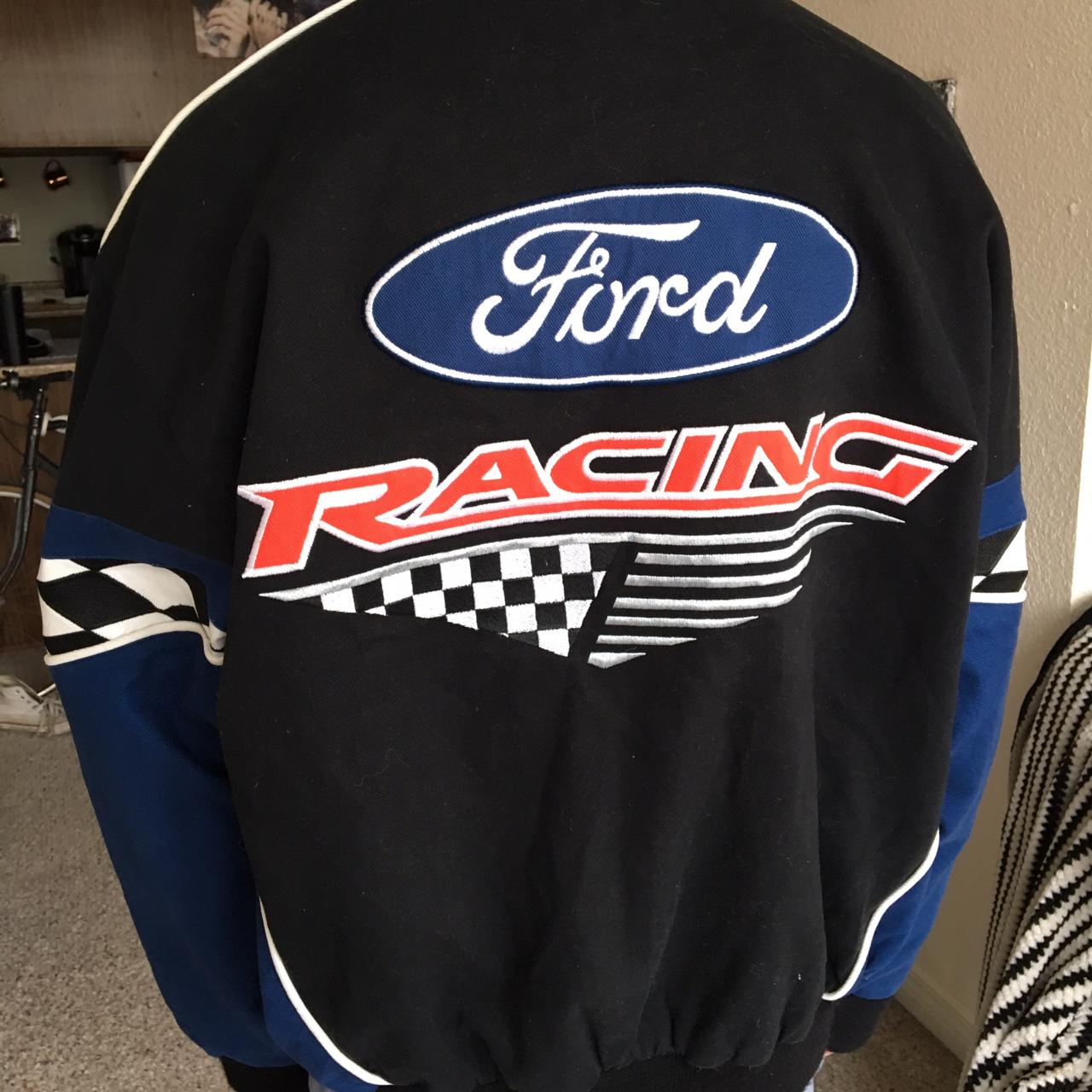 Vintage racing jacket from the 90s Fits oversized... - Depop