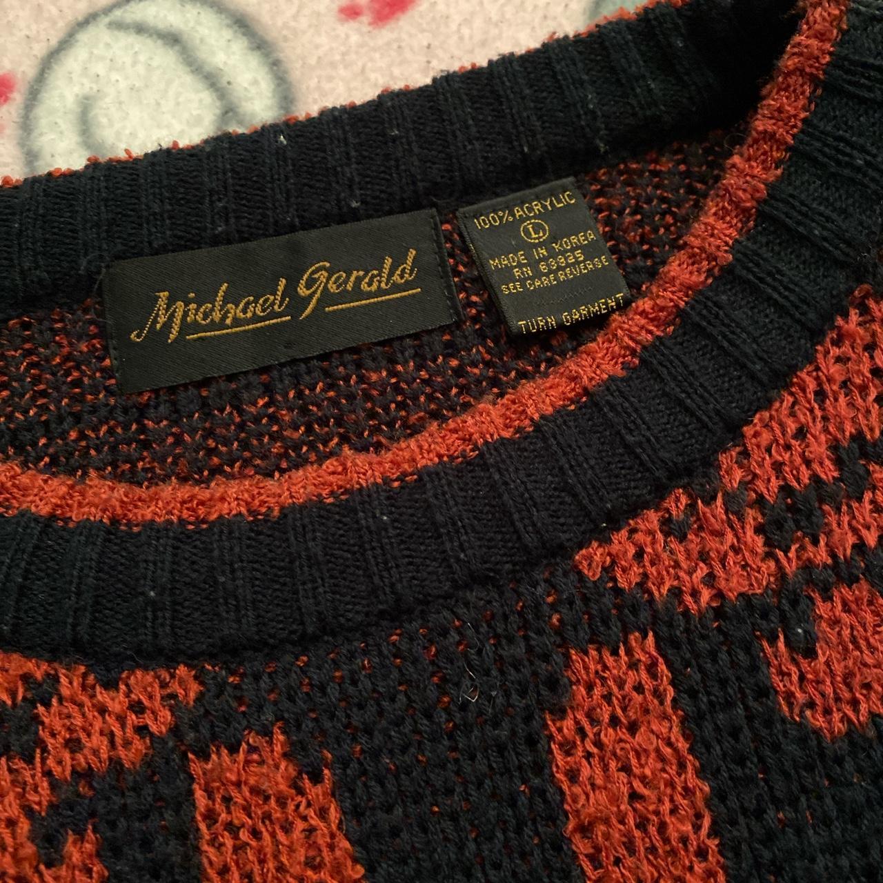 Vintage Michael Gerald sweater in beautiful colors... - Depop