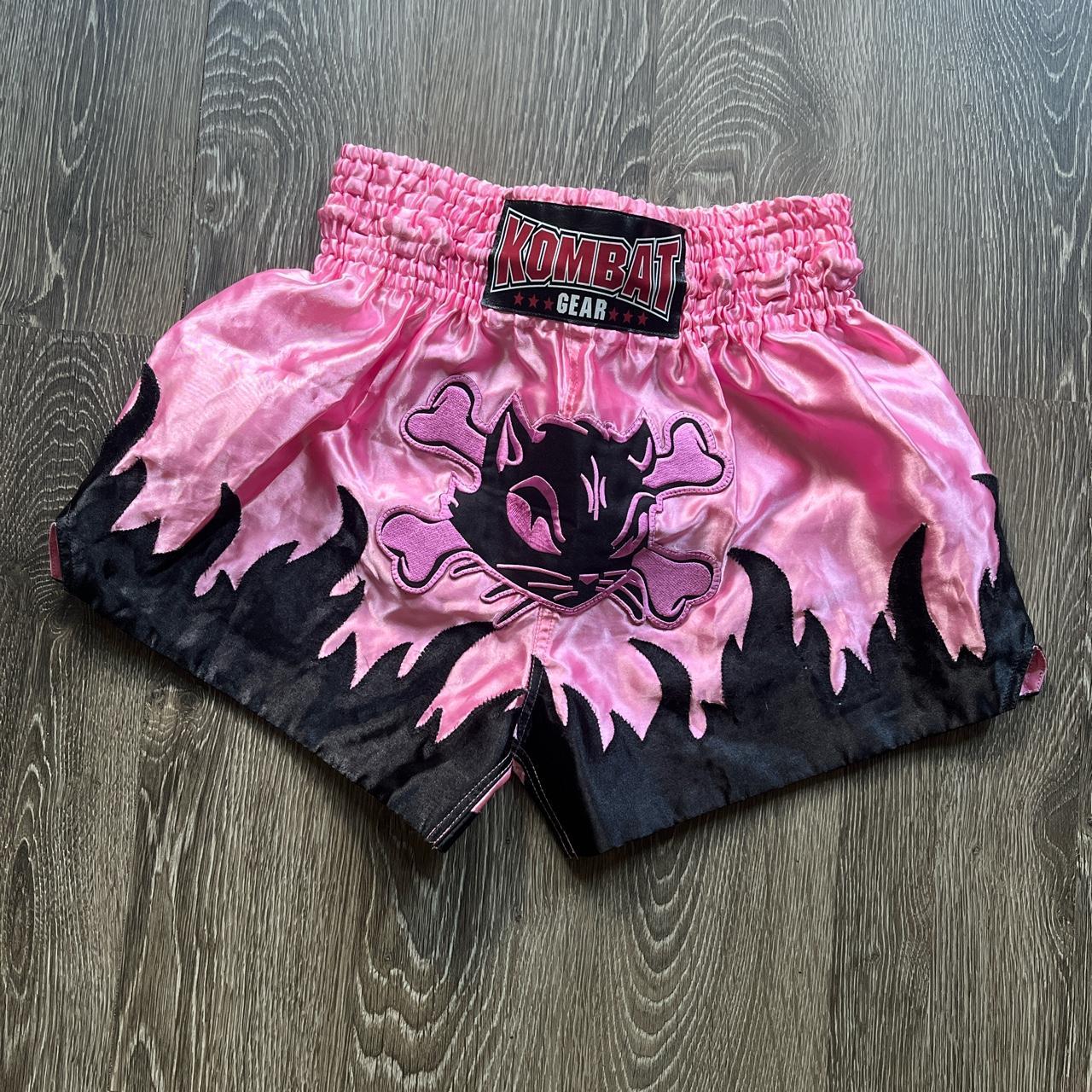cute girly boxing muy thai shorts worn above waist.... Depop